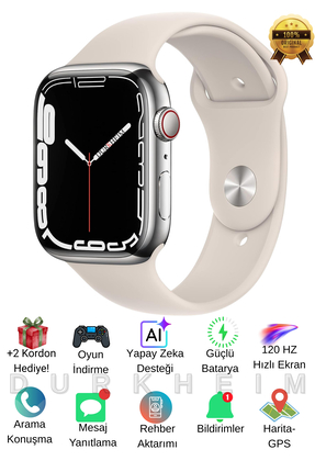 TECHNOTOWN Smartwatch Pro Max Yapay Zeka Destekli Arama Konuşma Özellikli Oyu...