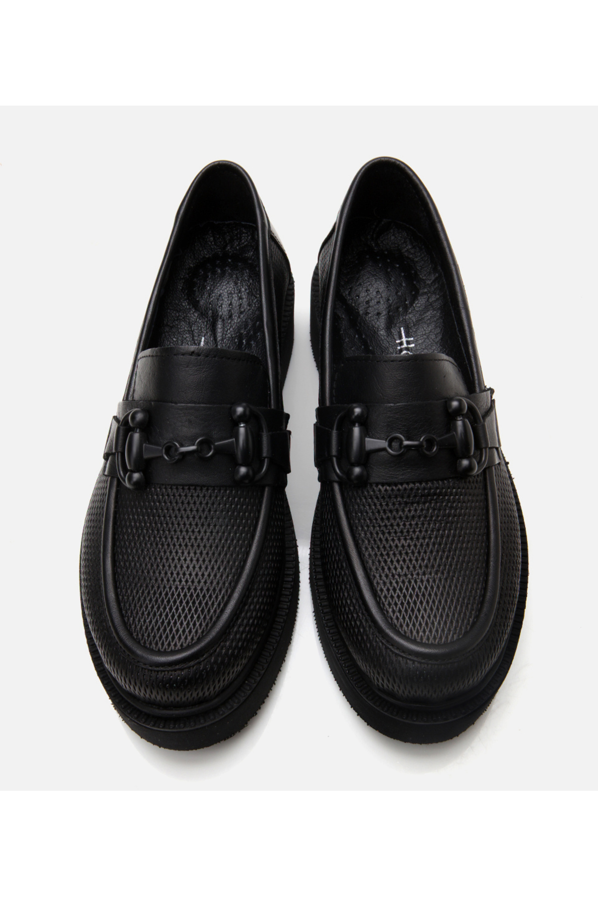 Hotiç Kadın Deri Siyah Tokalı Klasik Loafer görsel 5