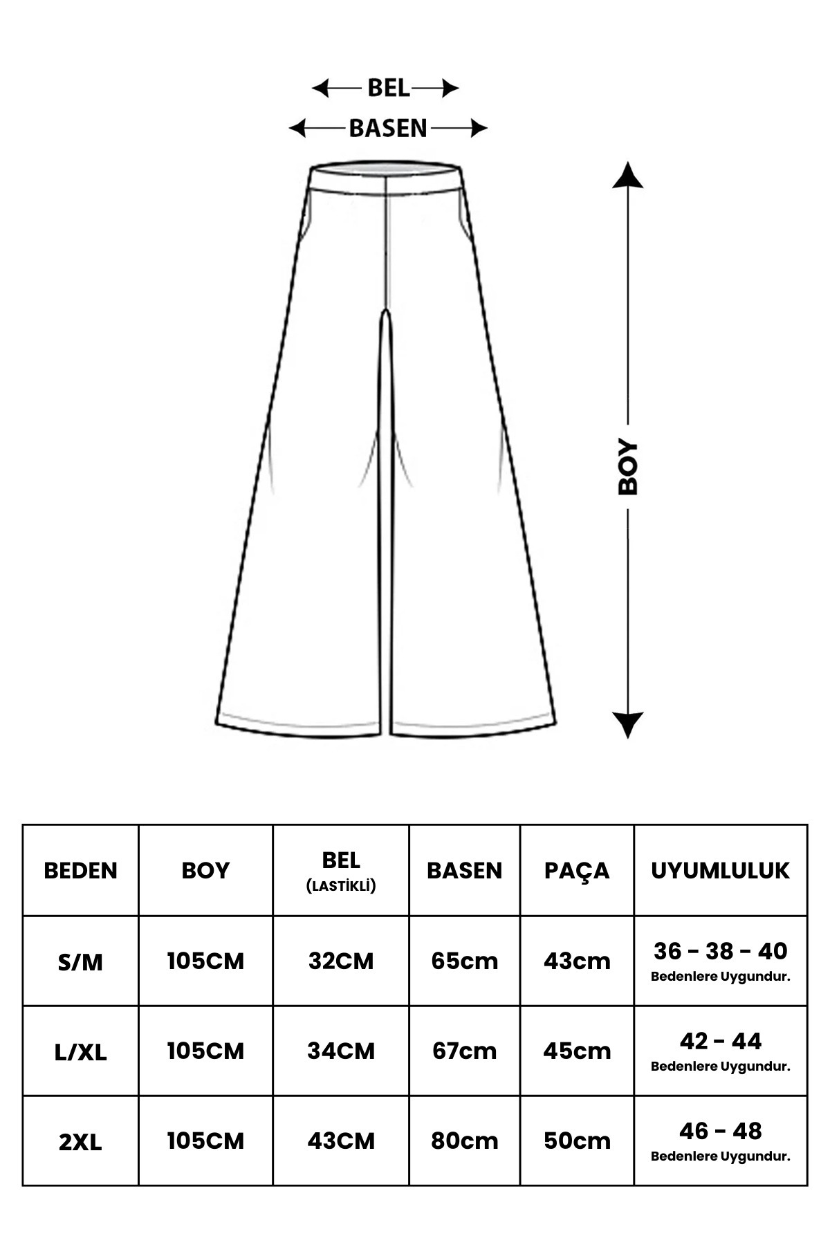 Hatun Atila  Pileli Arka Beli Lastikli Geniş Paça Filamlı Keten Palazzo Pantolon 8980 - Kahverengi - Görsel 3