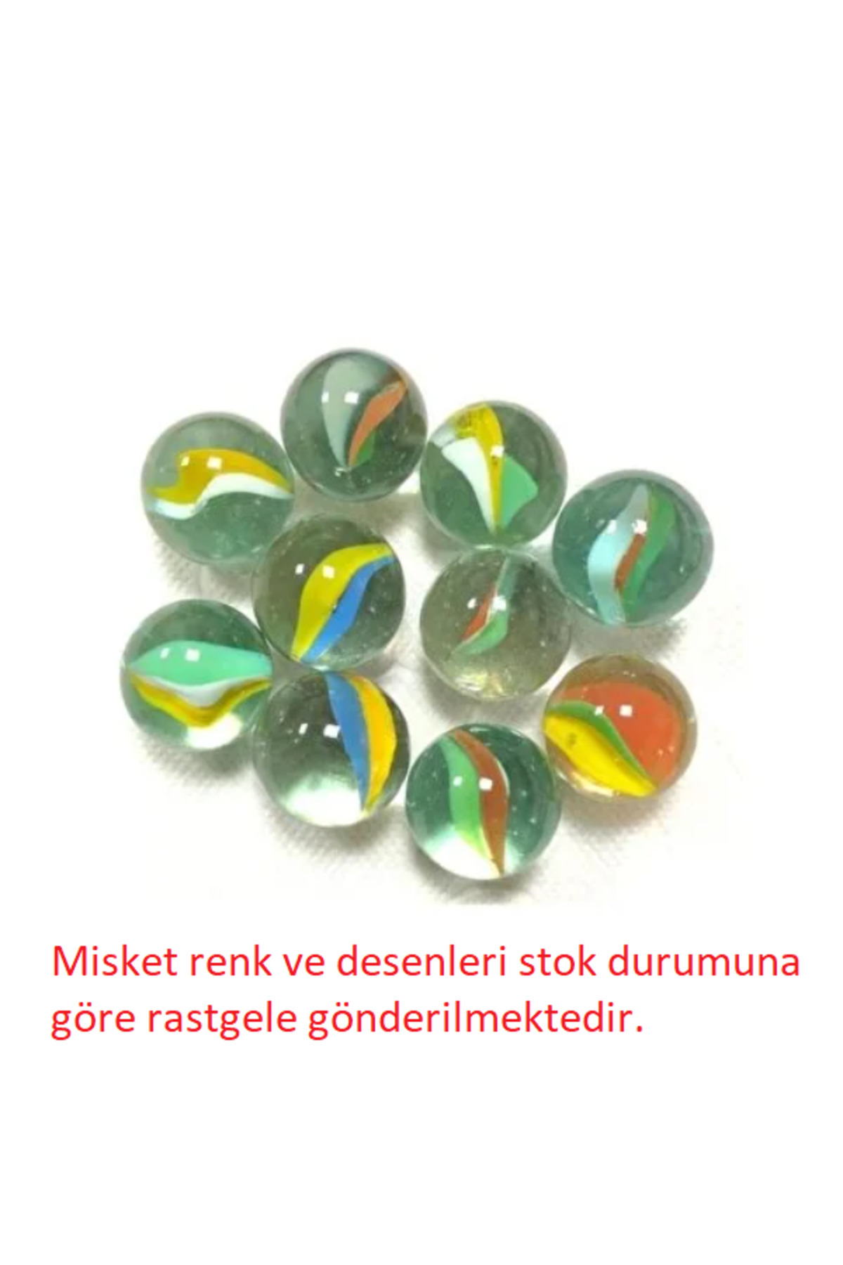 Sağlam Filede Karışık 50 Adet Misket Oyuncak Renk Renk Bilye Seti fotoğrafı 2 (önizleme)