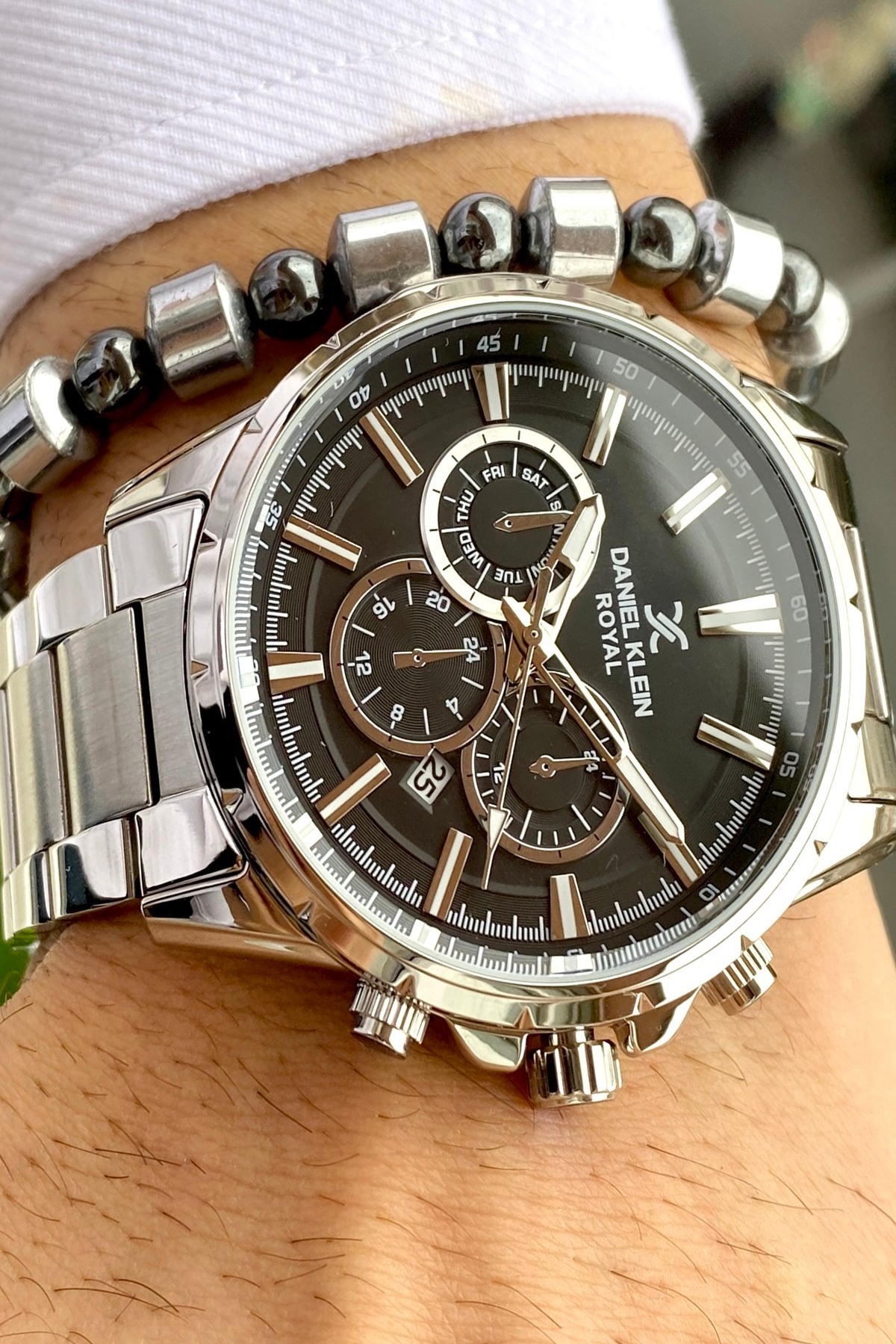Daniel Klein  Paslanmaz Çelik Kordon Erkek Kol Saati+3 Atm Su Geçirmez 2 Yıl Garantili - Görsel 6