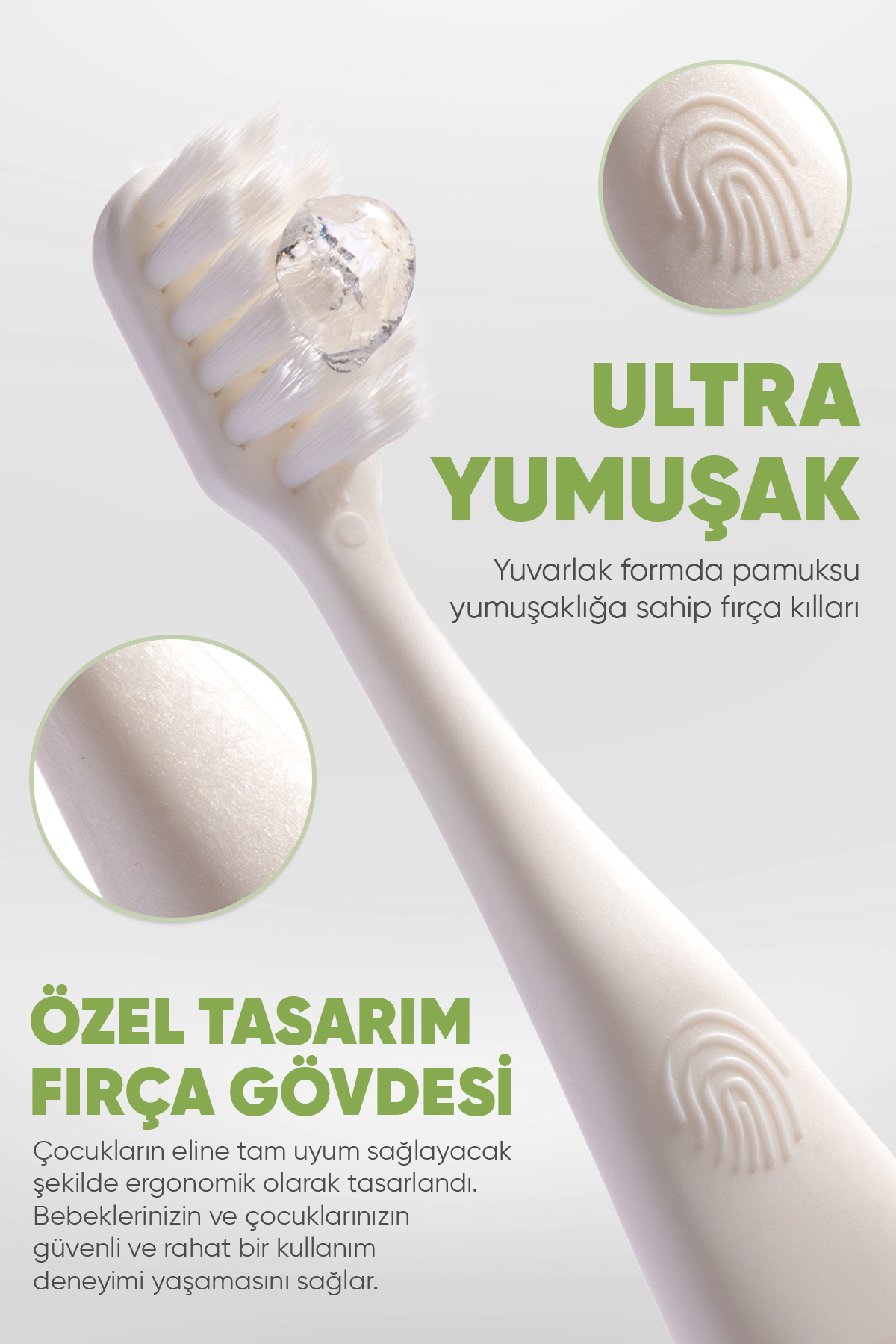 BABYTON Ekolojik Diş Fırçası Panda fotoğrafı 2 (önizleme)
