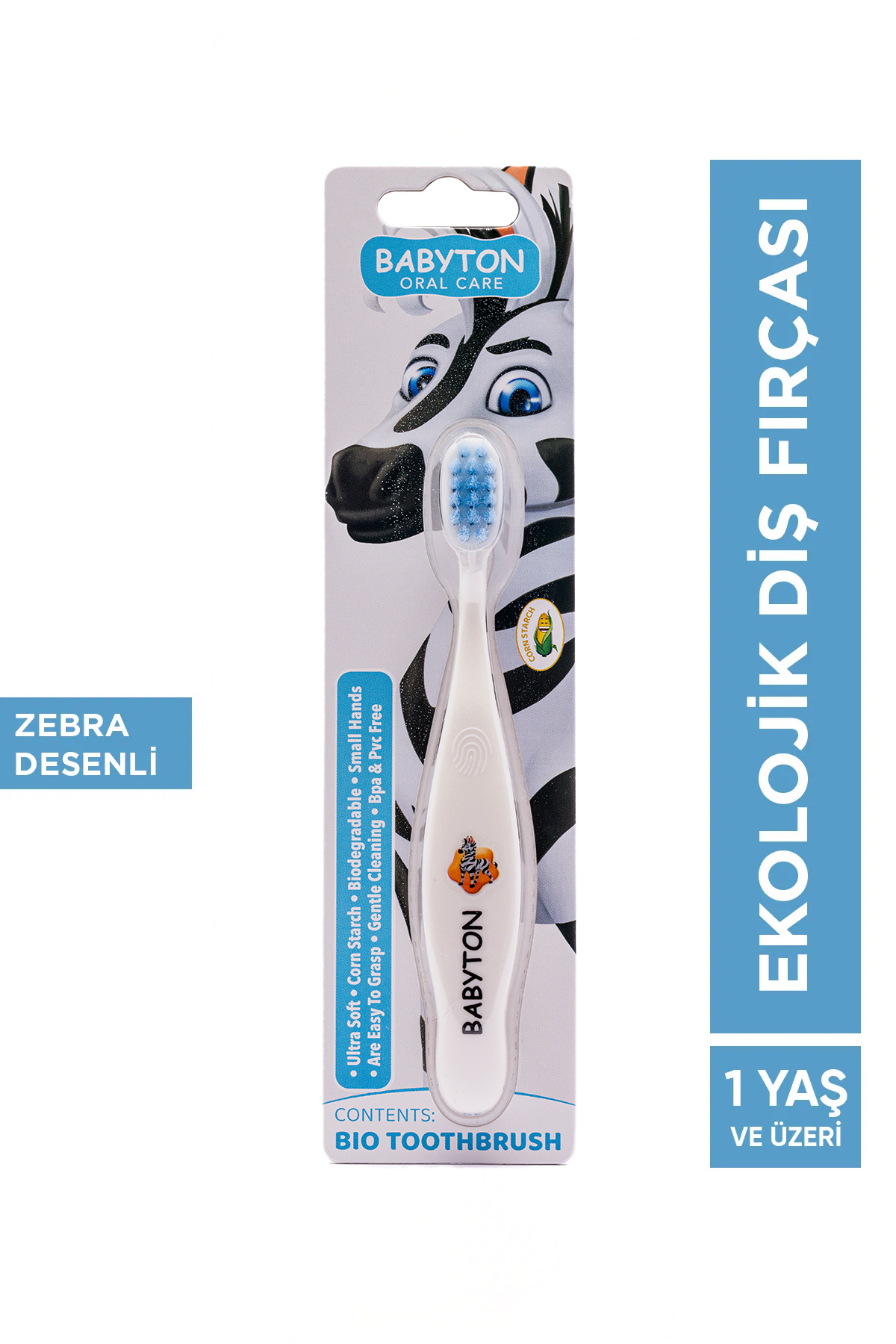 BABYTON Ekolojik Diş Fırçası Zebra - Fiyatı, Yorumları