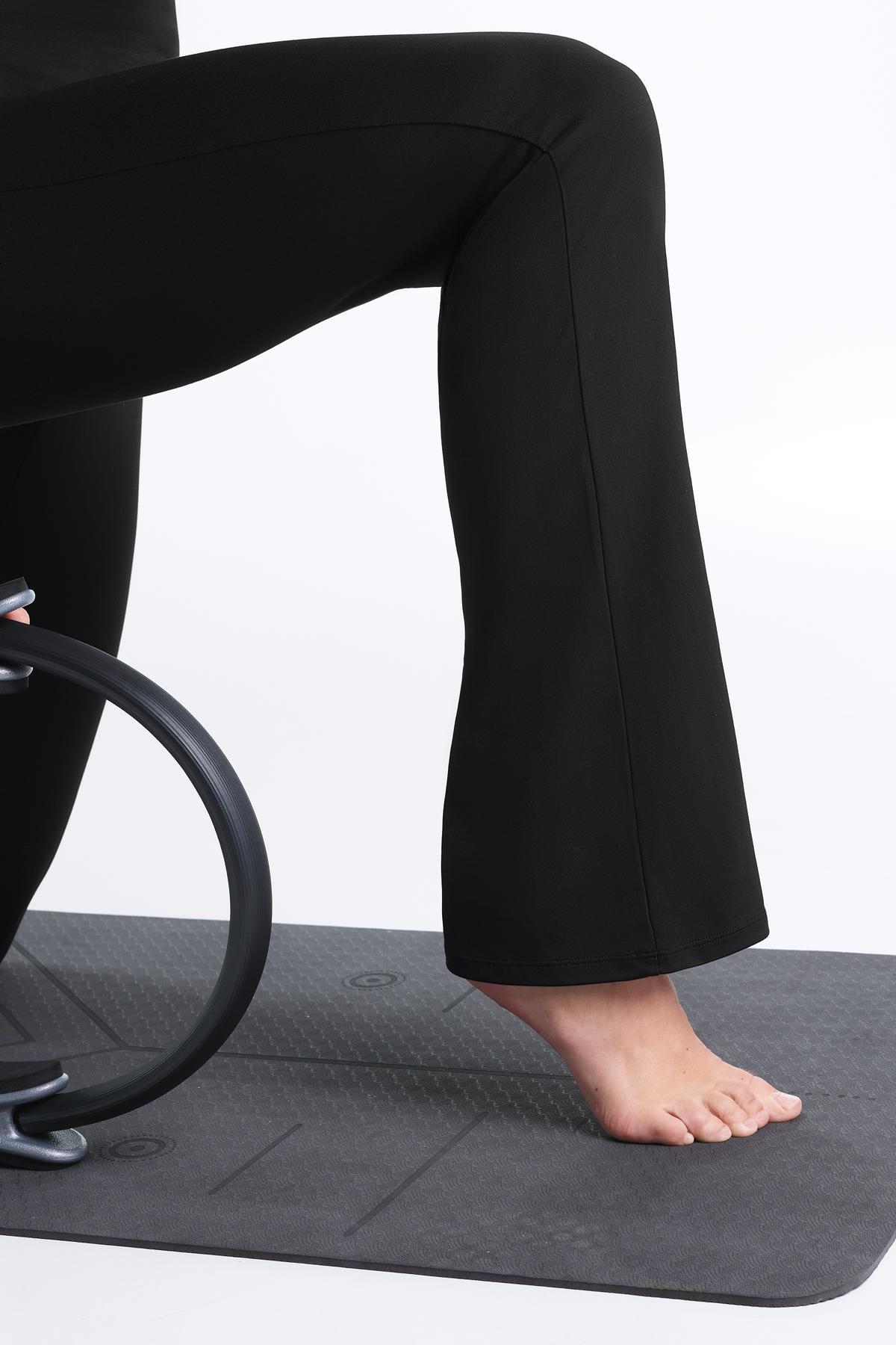 Oysho  Comfortlux 80 cm super high rise flare pantolon - Görsel 9