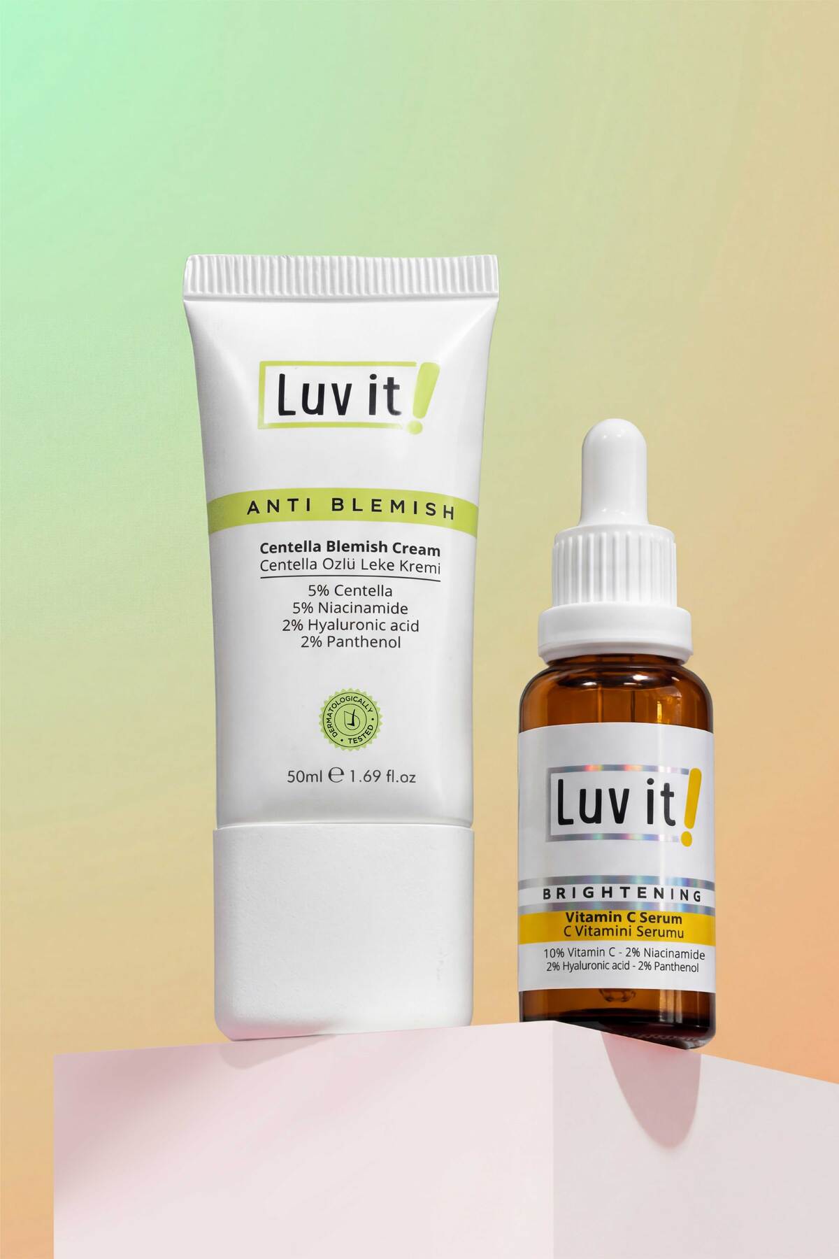 2'li Set C Vitamini Serum & Centella Leke Karşıtı Krem — LUVIT106 — تصویر 3 از 7
