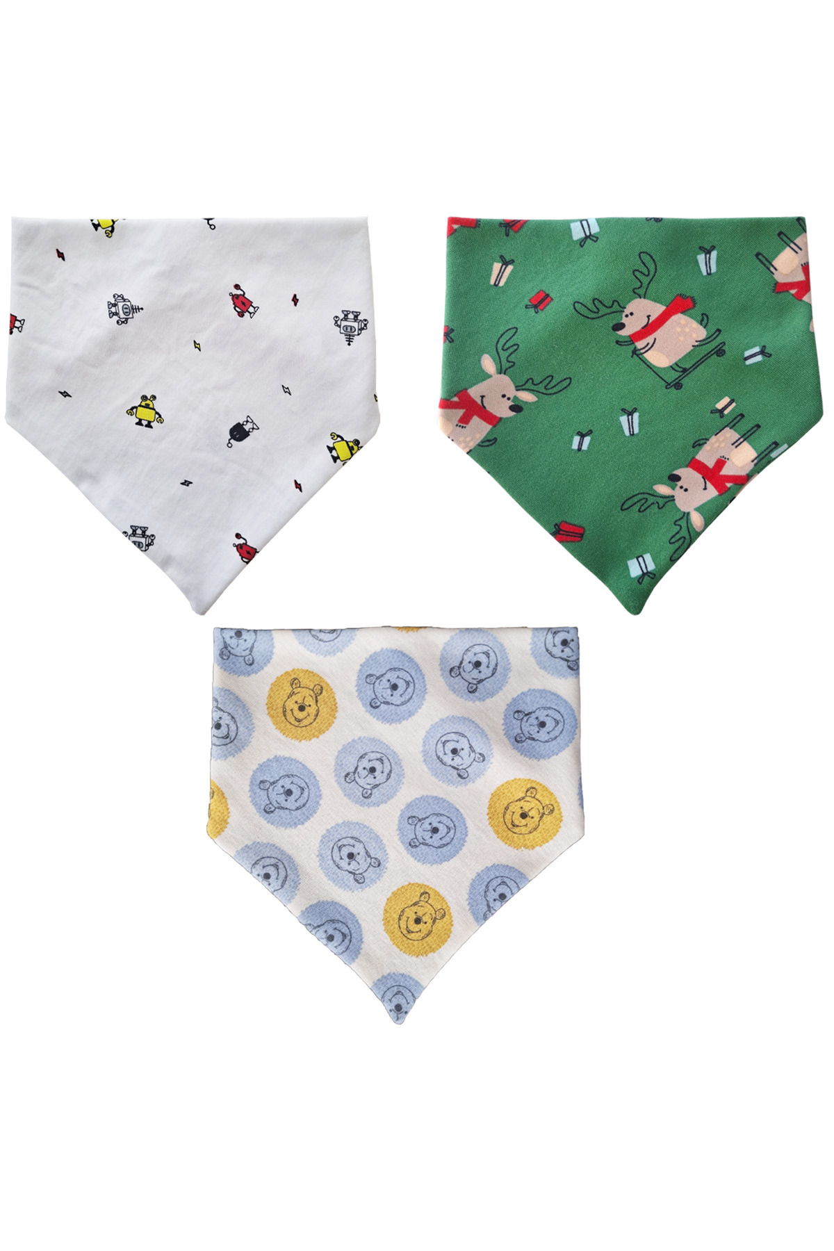 Baby Minik Üçgen Fular Penye Salya Ve Mama Önlüğü 10 Adet fotoğrafı 5 (önizleme)