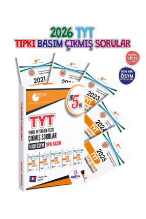 Kurul Yayıncılık 2026 TYT Çıkmış Sorular Son 5 Yıl ÖSYM Tıpkı Basım Fasikülle...