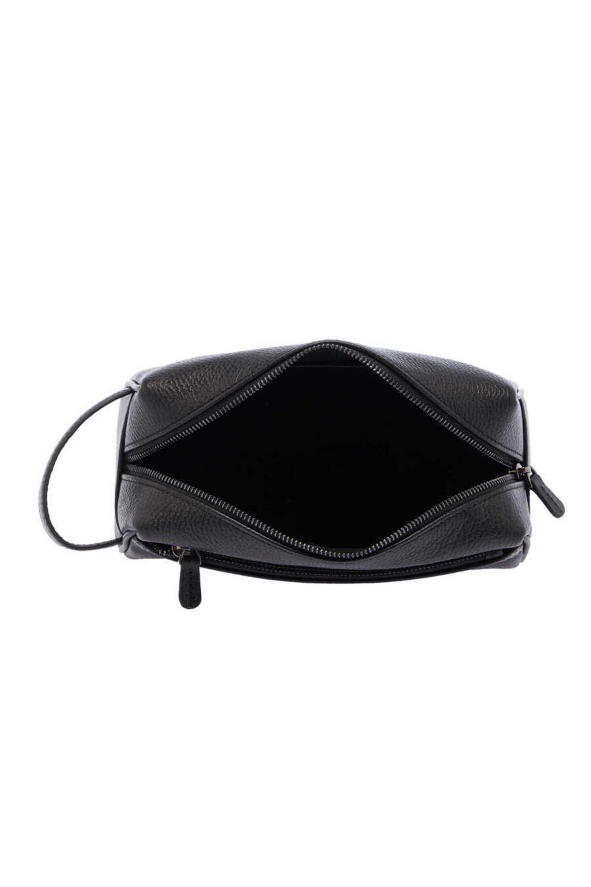 Tergan Siyah Hakiki Deri Unisex Portföy Çantası - S1PC00021496-A41 görsel 4