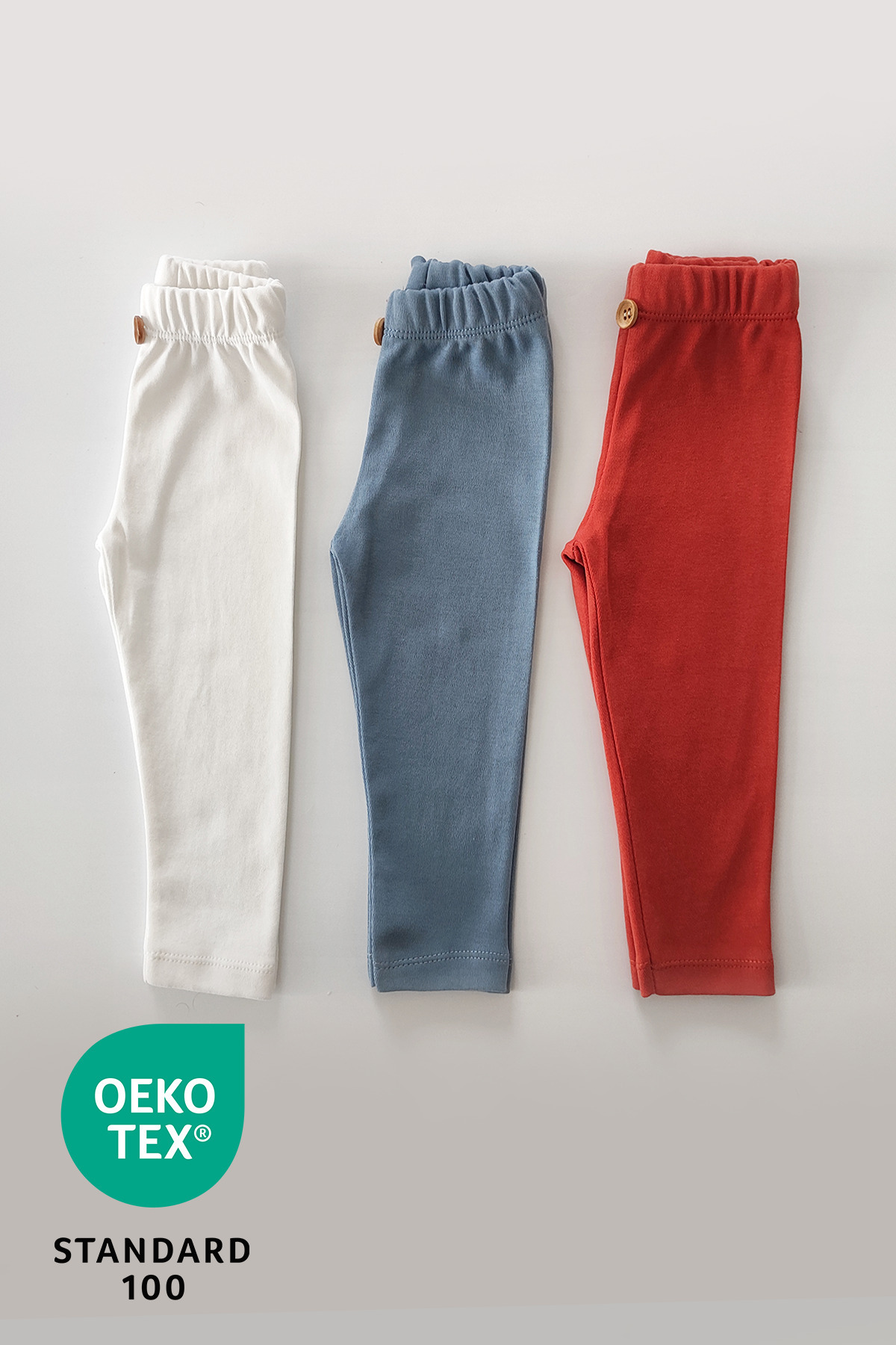 Luppinos Space 3lü %100 Pamuk Bebek Tayt Pantolon Set fotoğrafı 3 (önizleme)