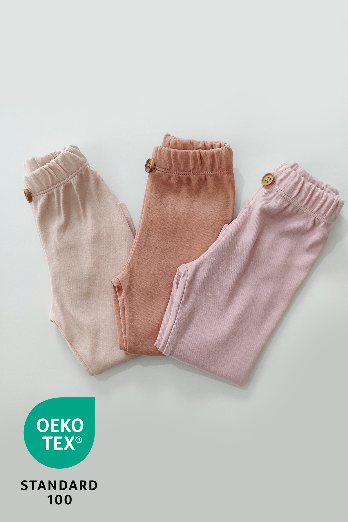 Luppinos Candy 3lü %100 Pamuk Bebek Tayt Pantolon Set fotoğrafı 7 (önizleme)
