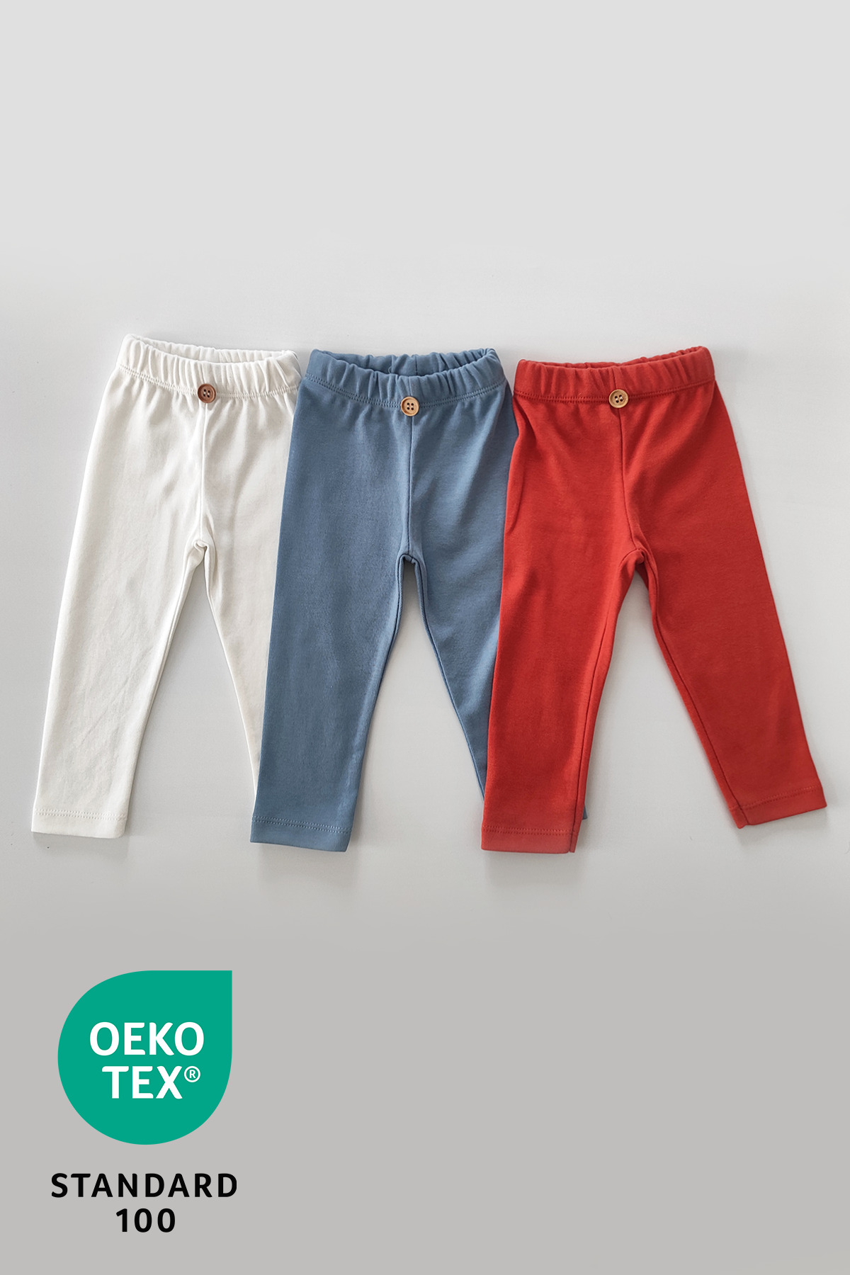 Luppinos Space 3lü %100 Pamuk Bebek Tayt Pantolon Set fotoğrafı 2 (önizleme)