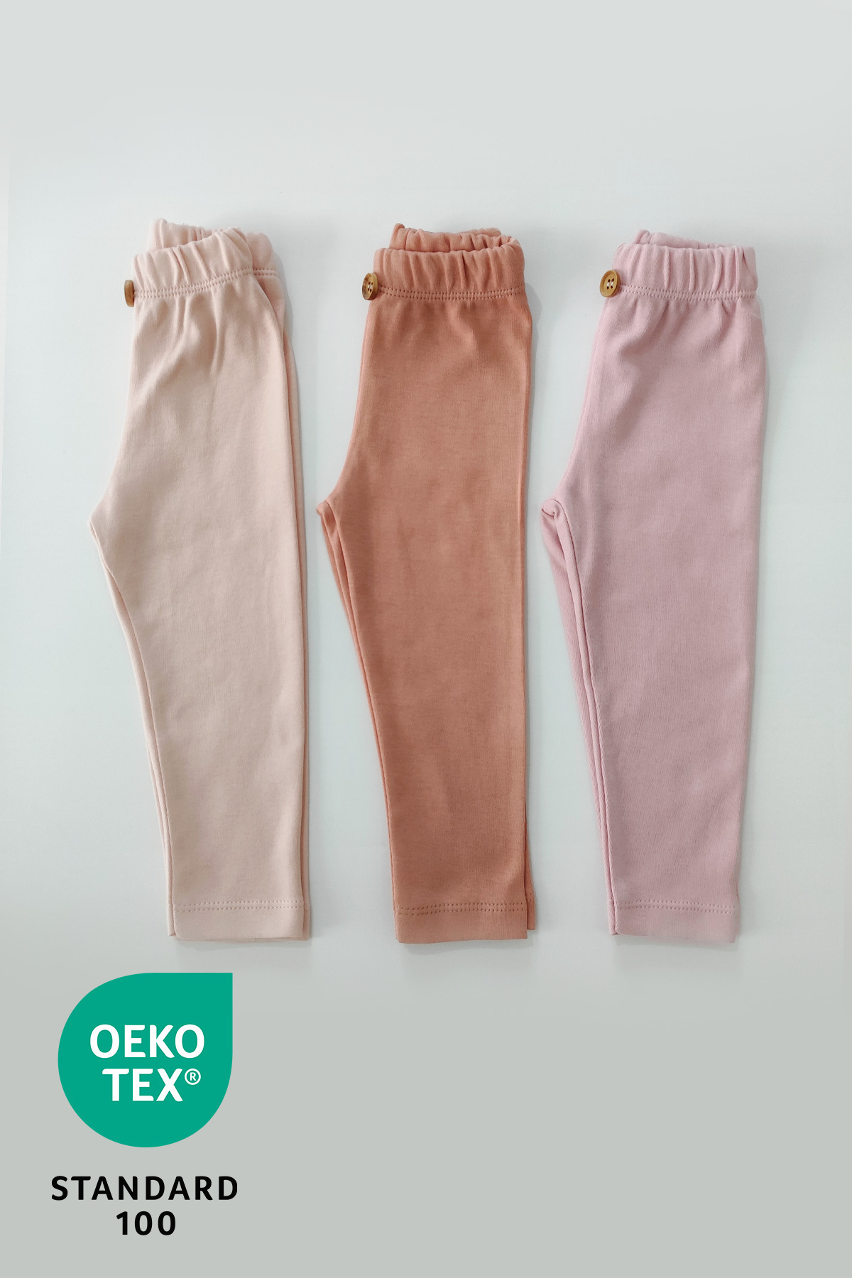 Luppinos Candy 3lü %100 Pamuk Bebek Tayt Pantolon Set fotoğrafı 3 (önizleme)