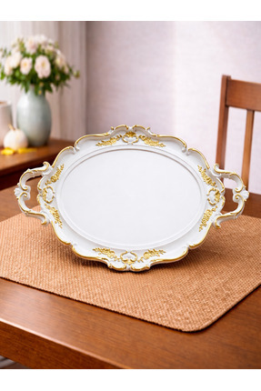 Zucci Hürrem Lüx Beyaz Tepsi