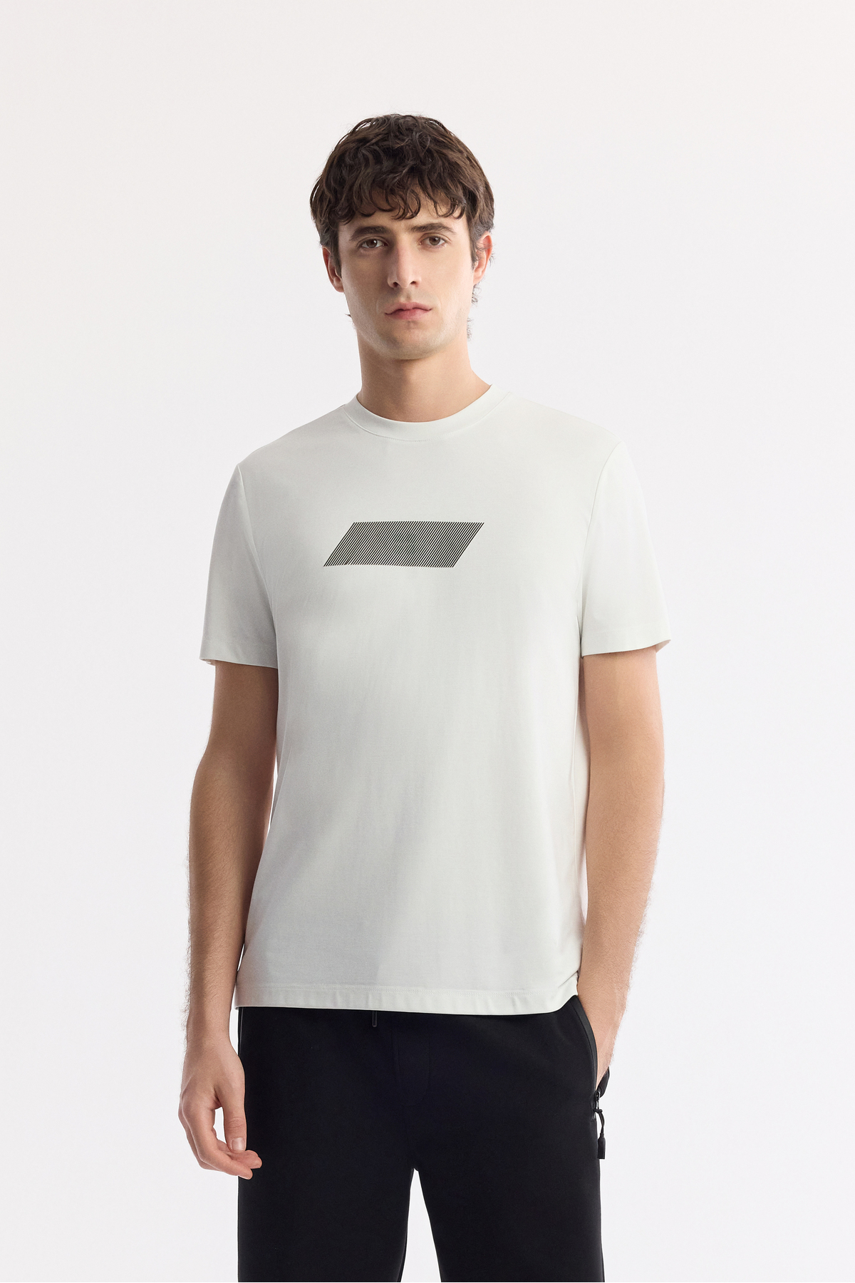 Avva  Erkek Siyah Beli Lastikli Bağcıklı Bi-Stretch İnterlok Regular Fit Şort A51Y3631 - Görsel 6