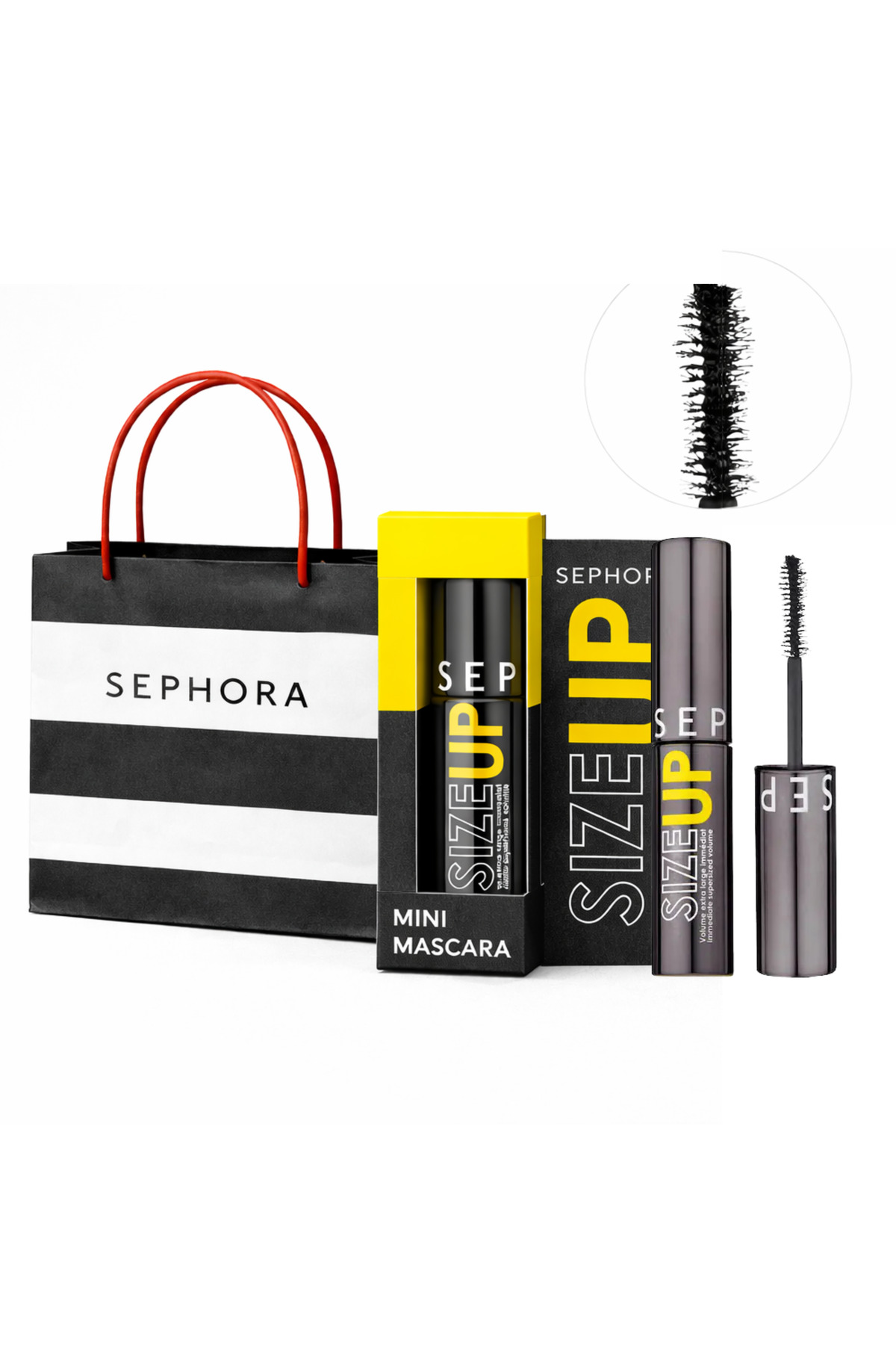 SEPHORA ماسكارا سايز ميني 5 مل أصلي 100% (1 قطعة + كيس)