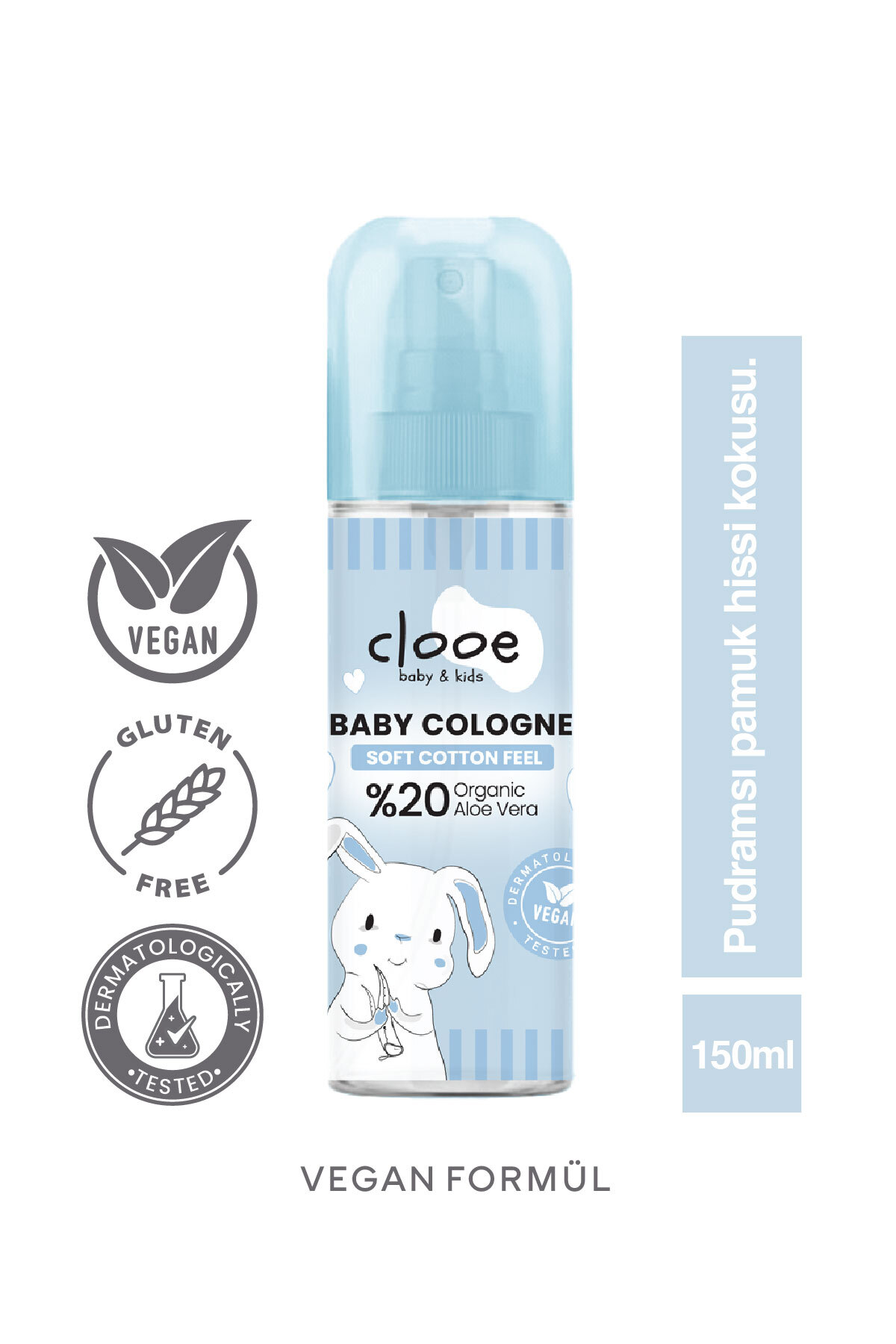 clooe Vegan Kolonya Seti - Soft Cotton Feel, Soft Vanilla Milk fotoğrafı 5 (önizleme)