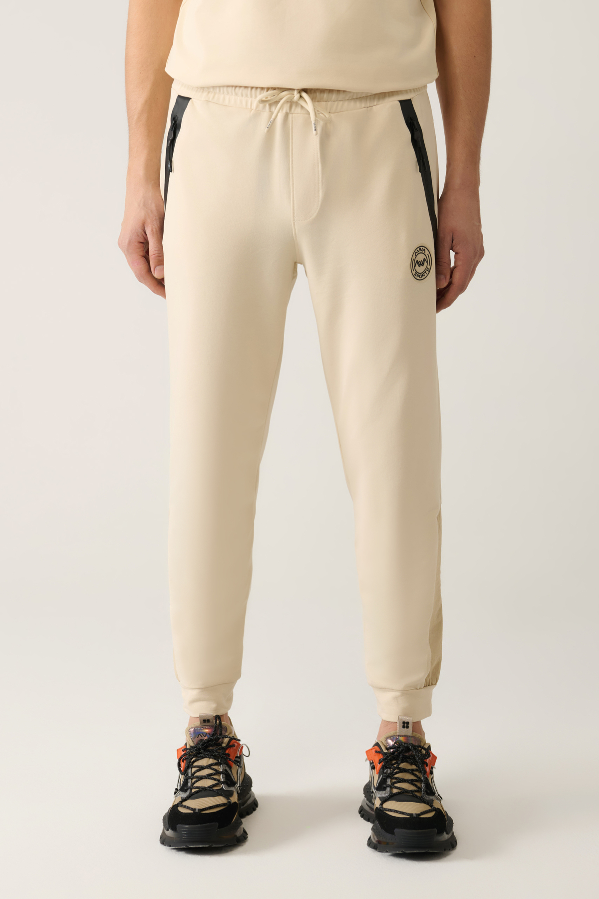 Avva  Erkek Bej Jersey Kumaş 2 İplik Regular Fit Eşofman Altı A41Y3416 - Görsel 2