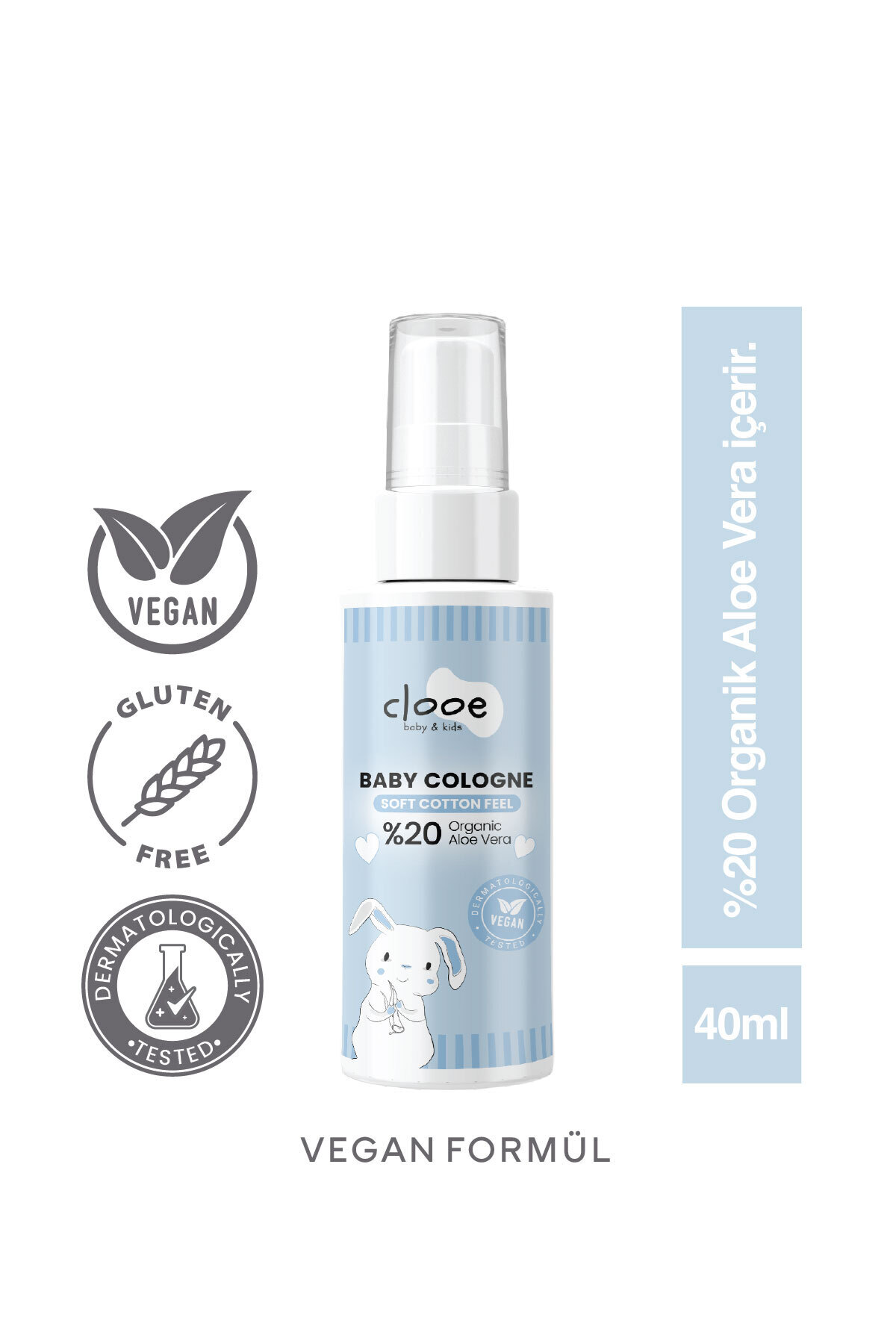 clooe Vegan Kolonya Seti - Soft Cotton Feel, Soft Vanilla Milk fotoğrafı 7 (önizleme)