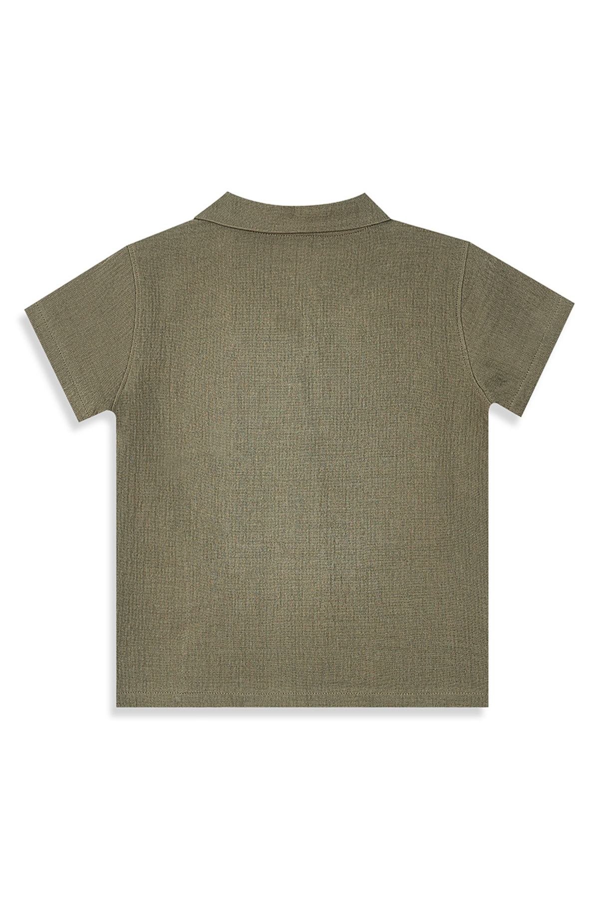 Denokids Dino Erkek Bebek Çocuk Yazlık Müslin Şort Gömlek Takım fotoğrafı 7 (önizleme)