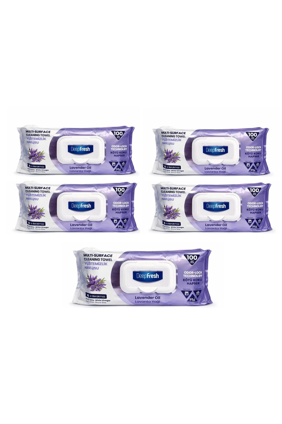 Deep Fresh Servetele pentru multi suprafete lavanda, bicarbonat si otet -100 ...