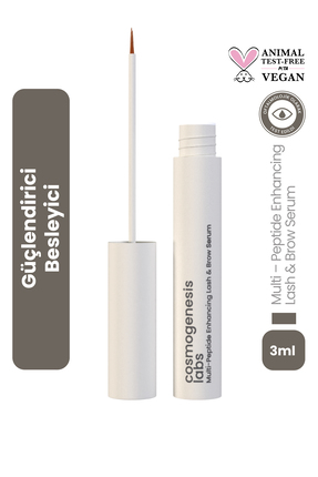 Cosmogenesis Labs Kaş Kirpik Güçlendirici Serum 3ml – Su Bazlı Besleyici Dolg...