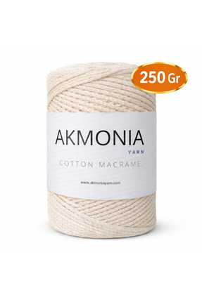 Akmonia Makrome Pamuklu Örgü ip 250GR 2mm Çanta ipi ,Supla ip ,Ev Dekorasyon ...