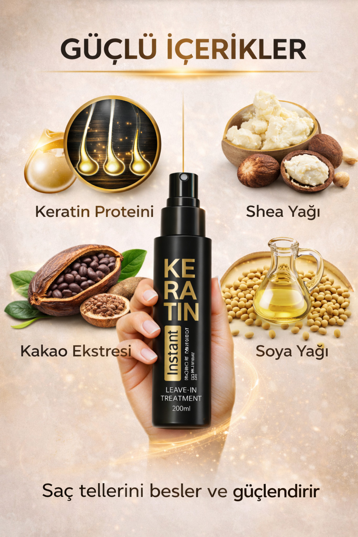 کرم ترمیم کننده فوری کراتین - بدون نیاز به آبکشی - درخشندگی و نرمی شدید 125 میلی لیتر — cream01 — تصویر 3 از 6