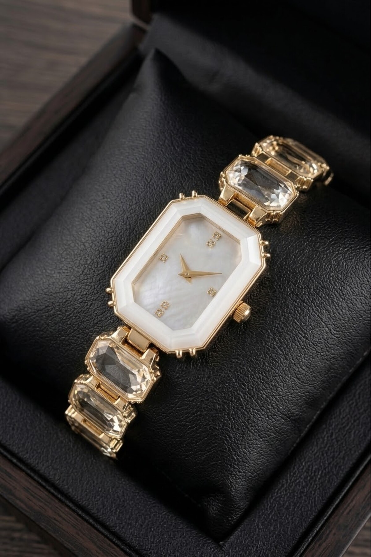 Leerybee  Kristal Taşlı Kadın Kol Saati Nl-134 Hediye Ablaya Anneye Sevgiliye Eşe Kadina Doğum Günü - Görsel 3