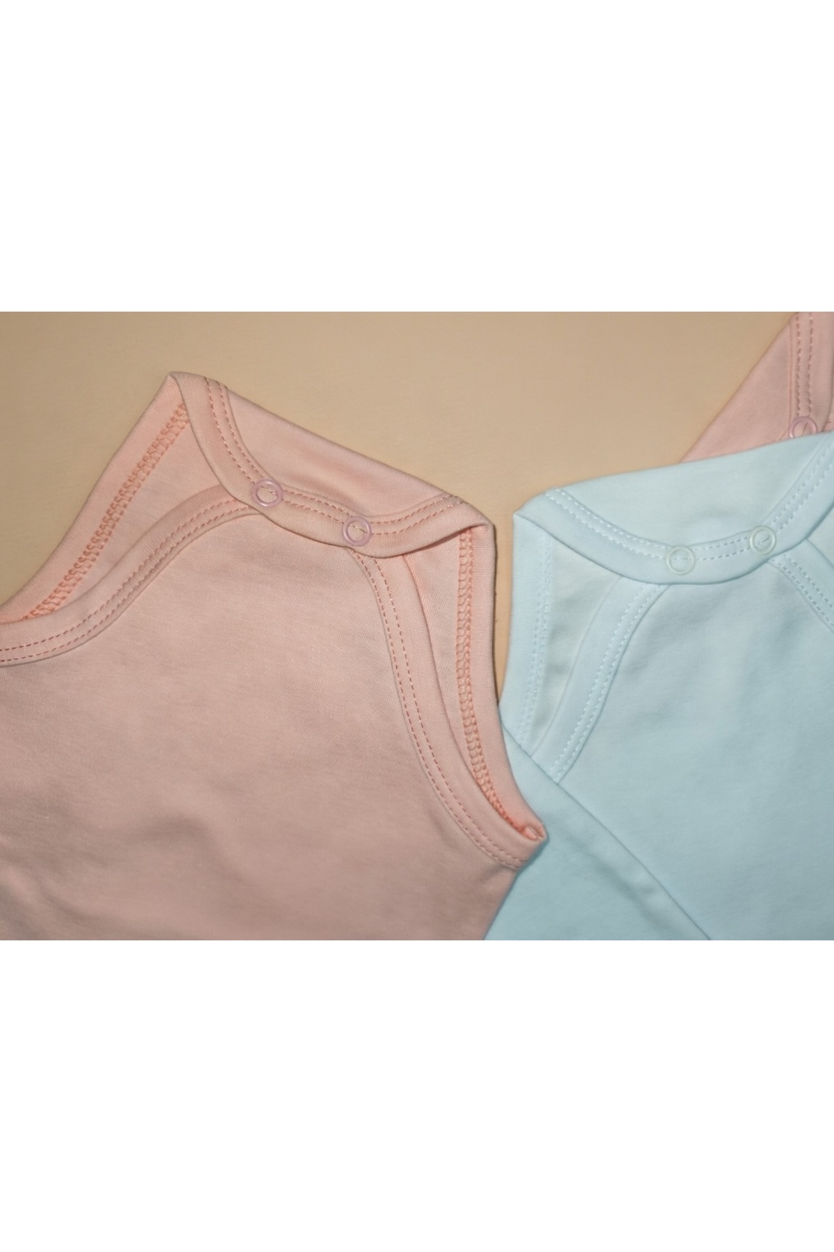 Baby Nife % 100 pamuklu 4 ' lü çıtçıtlı bebek body zıbın/organik bebek atlet fotoğrafı 6 (önizleme)