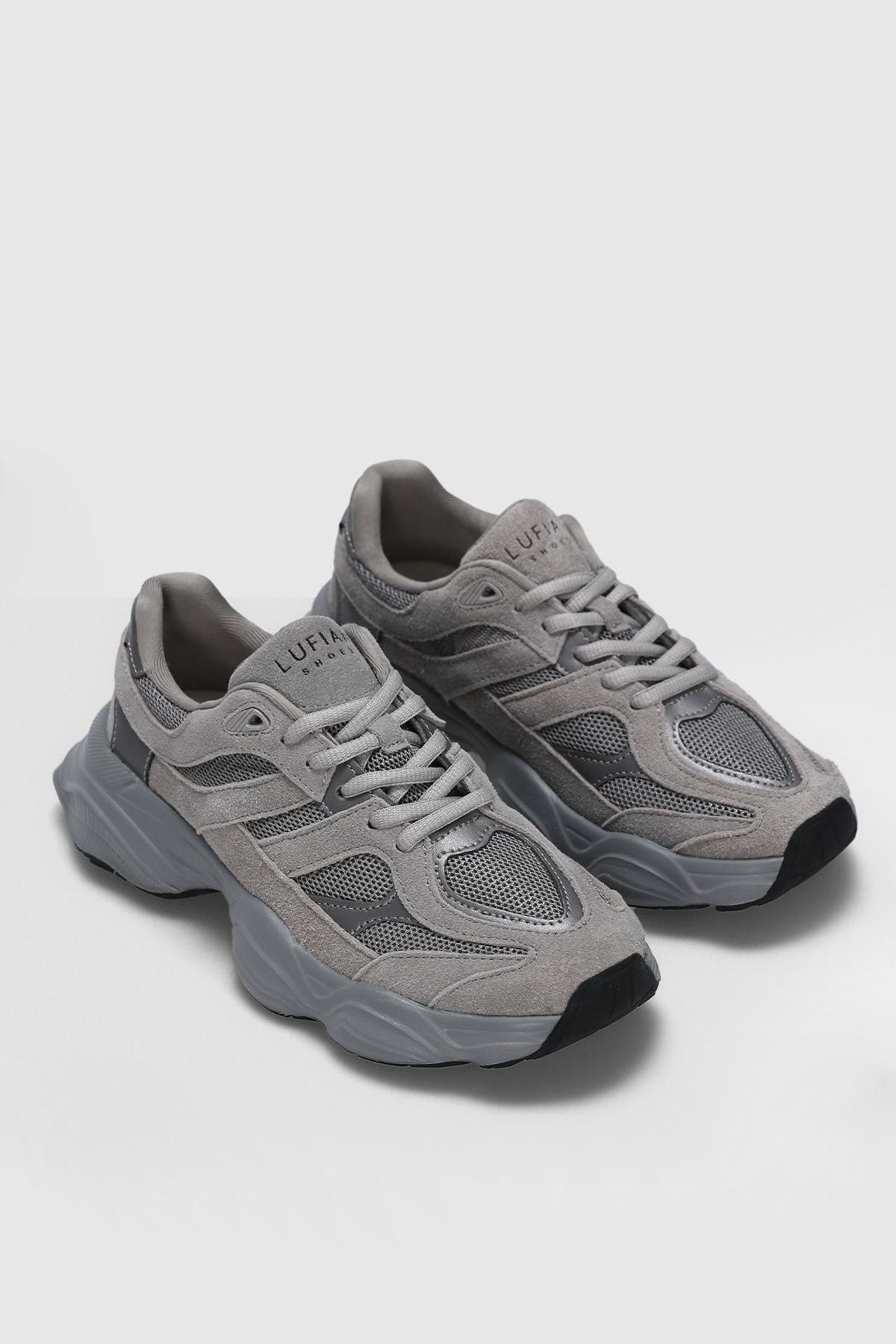 Lufian  122230036 Mery Unisex Sneaker Ayakkabı GRİ - Görsel 4