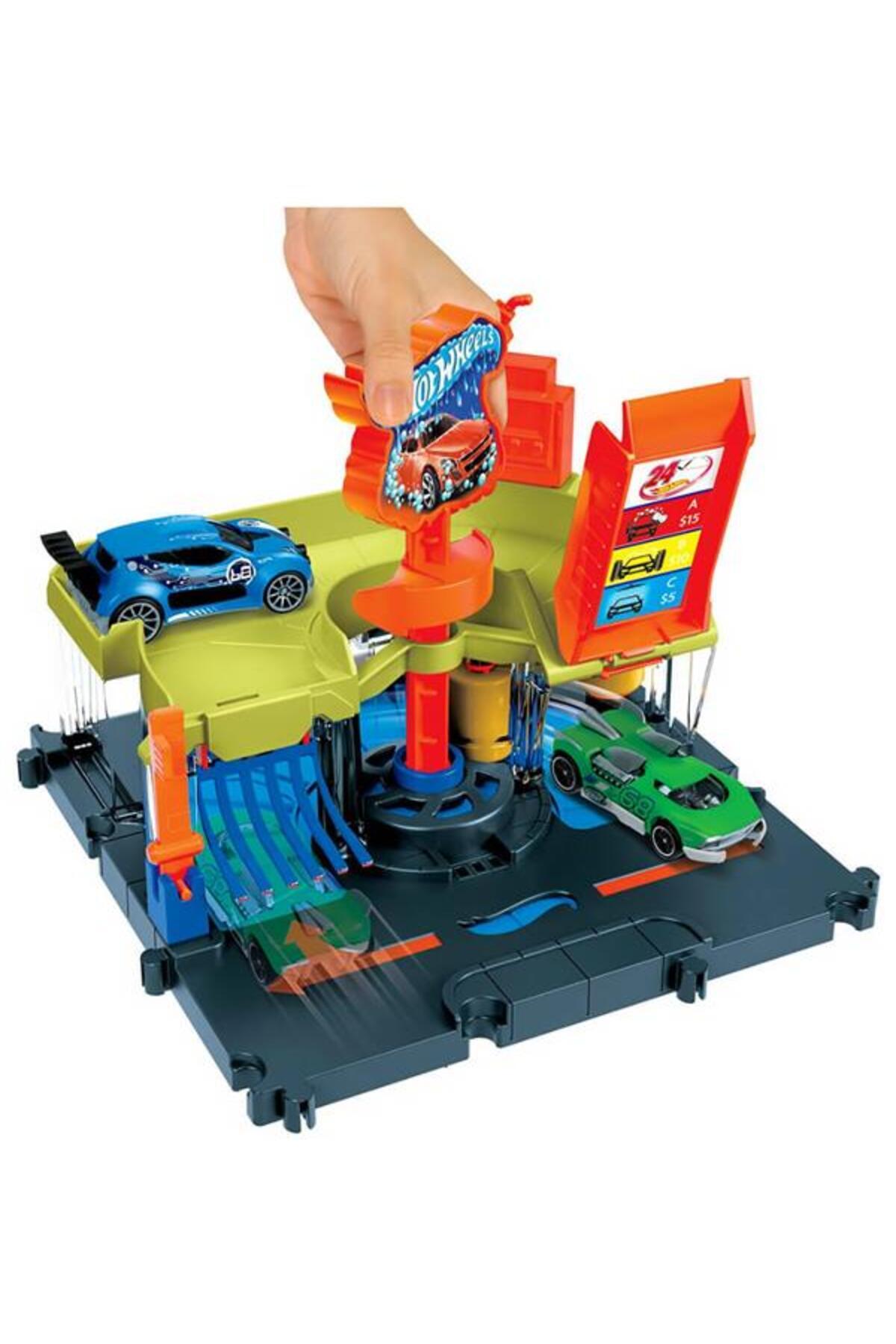 HOT WHEELS Şehir Hayatı Serisi Araba Yıkama İstasyonu HDR27 fotoğrafı 4 (önizleme)