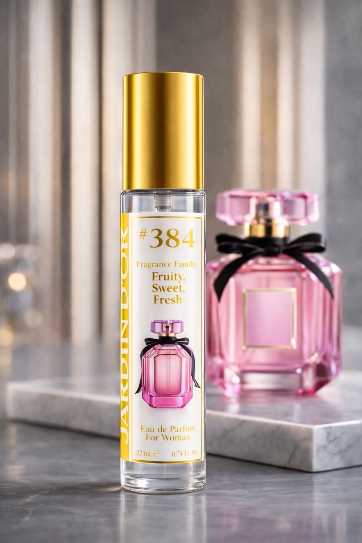 香水(女性用)   WOMEN EDP SPRAY <50ML> JARDIN D'OR NO: 384 Women Perfume Floral 22 ml - Kadın Parfüm