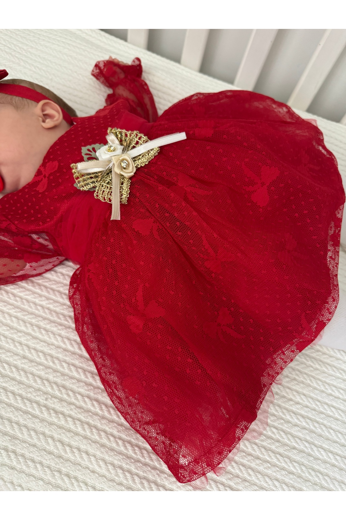 PİLEKİ BABY ( 4 Parça ) 0 3 Ay Yenidoğan Bebek Mevlüt Elbisesi Bayramlık Düğün Özel Gün Elbisesi fotoğrafı 2 (önizleme)