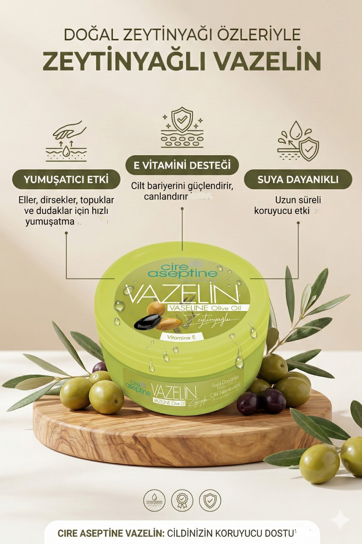 Zeytinyağlı Vazelin 150 ML — 8682276600577 — تصویر 4 از 6