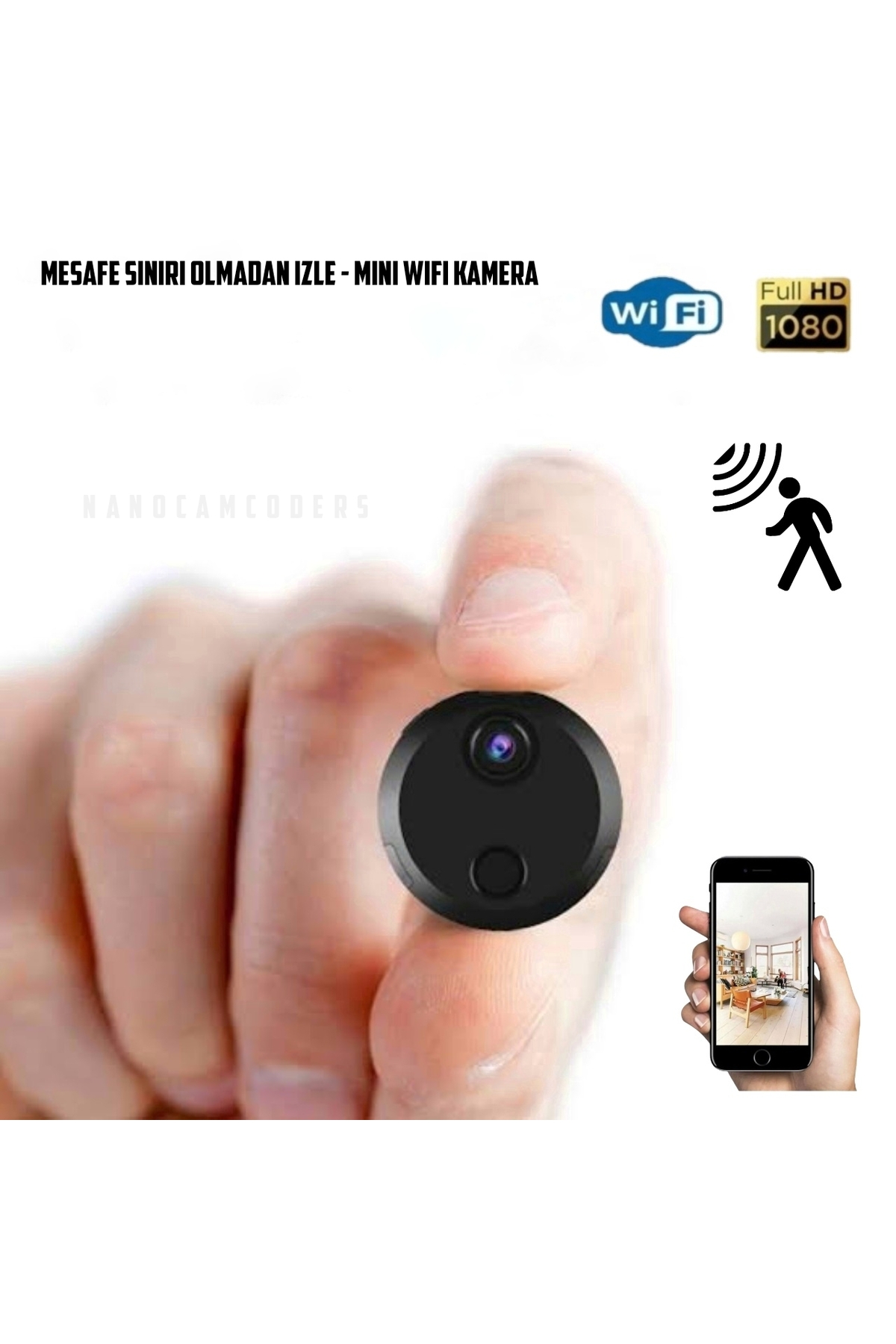 Nanocamcoders 1K ° 1080P HD Mini Premium CCTV Kamera Sesli Video Kayıt Ev Ofis Güvenliği İçin Gizli Tasarım Ödüllü