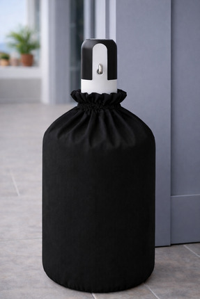 YUVOL Siyah Damacana Kılıfı Çift Lastikli Sebili Örtüsü