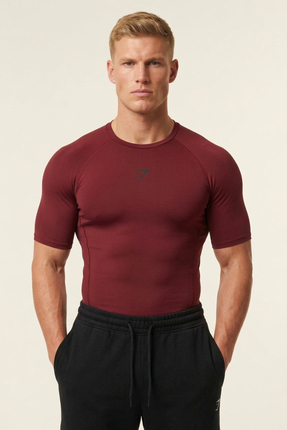 Stylovi Shark+ Premium Compression Gym Tişört - Ultra Esnek, Slim Fit T-Shirt