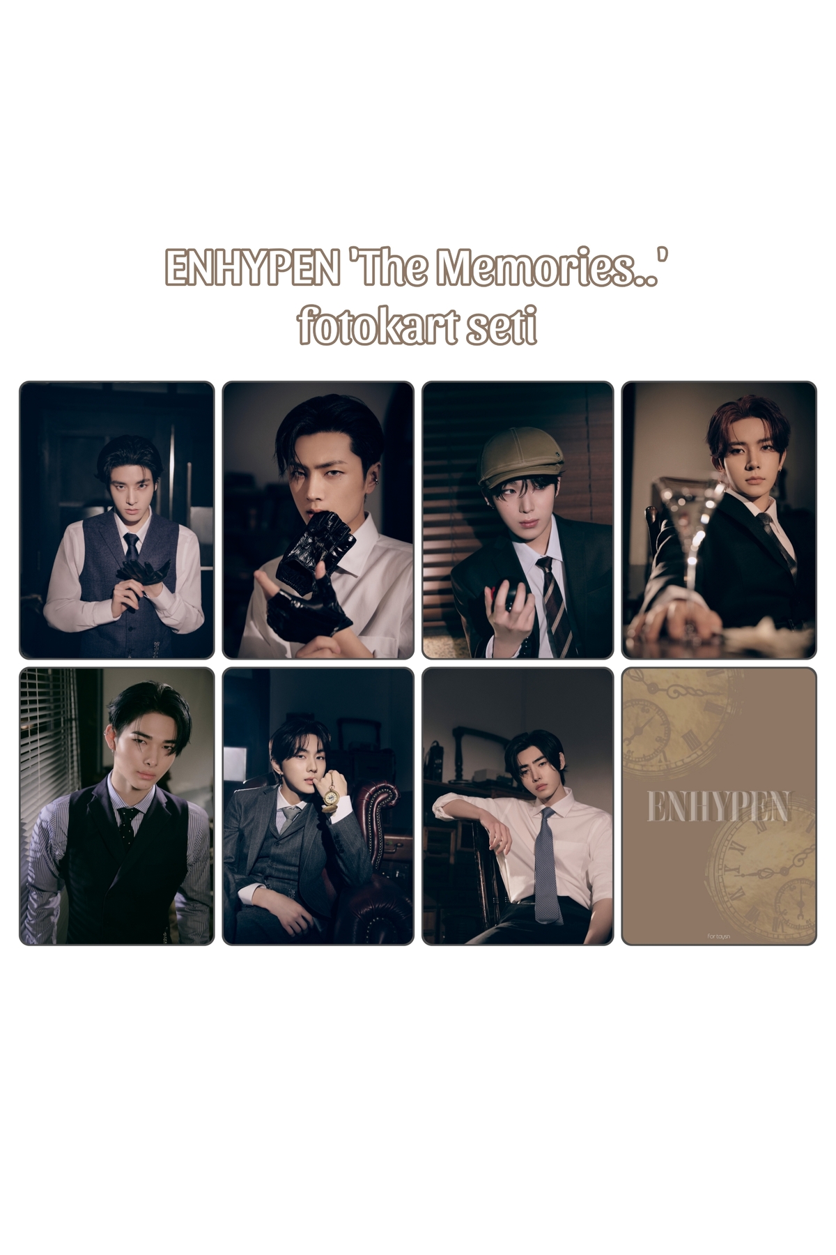 Sntay ENHYPEN 'The Memories' vers fanmade fotokart seti - Fiyatı