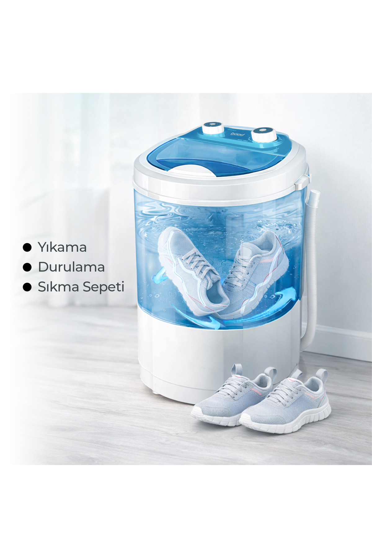 Mc-70 Taşınabilir Mini Çamaşır Makinesi 3 Kg