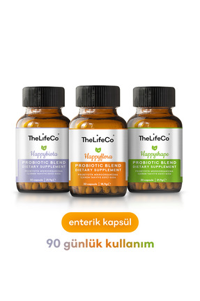 TheLifeCo 10 Milyar Mikroorganizma İçeren 3 Aylık Probiyotik Paketi ( HappySh...