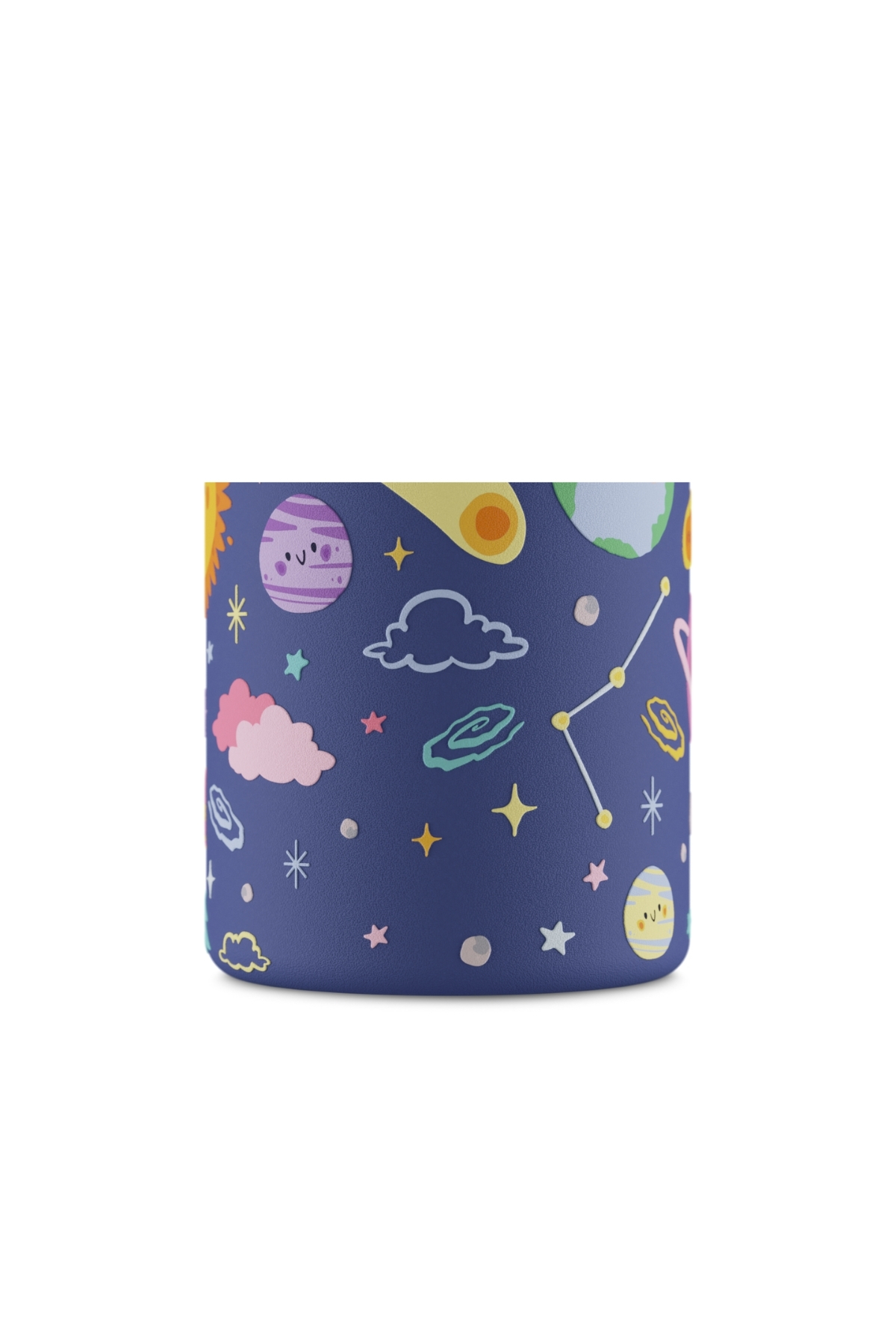 24 Bottles Kids Bottle Space Friends Pipetli Paslanmaz Çelik Çocuk Su Matarası 250 ml fotoğrafı 5 (önizleme)