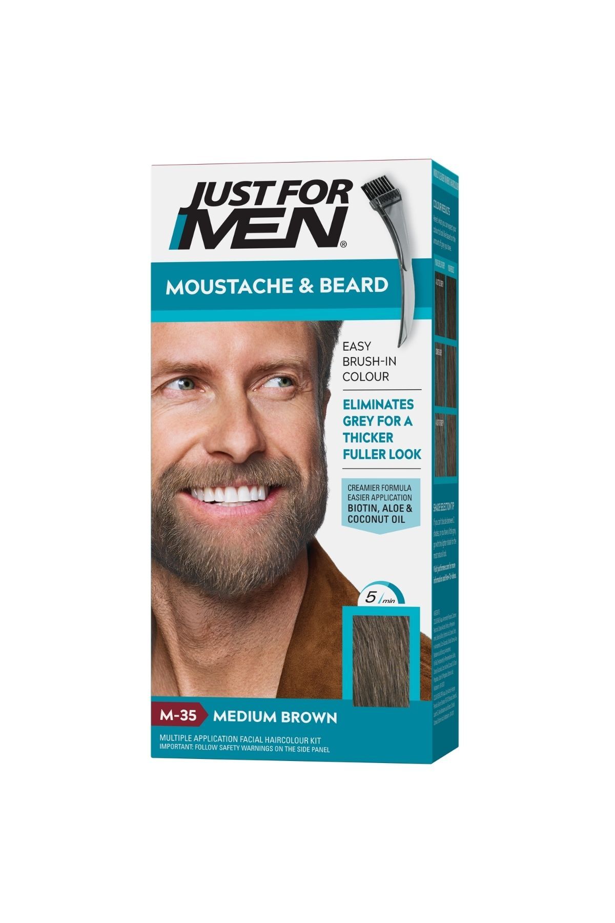 Just For Men Sakal & Bıyık Boyası Orta Kahve — نارنجی 8680937004023