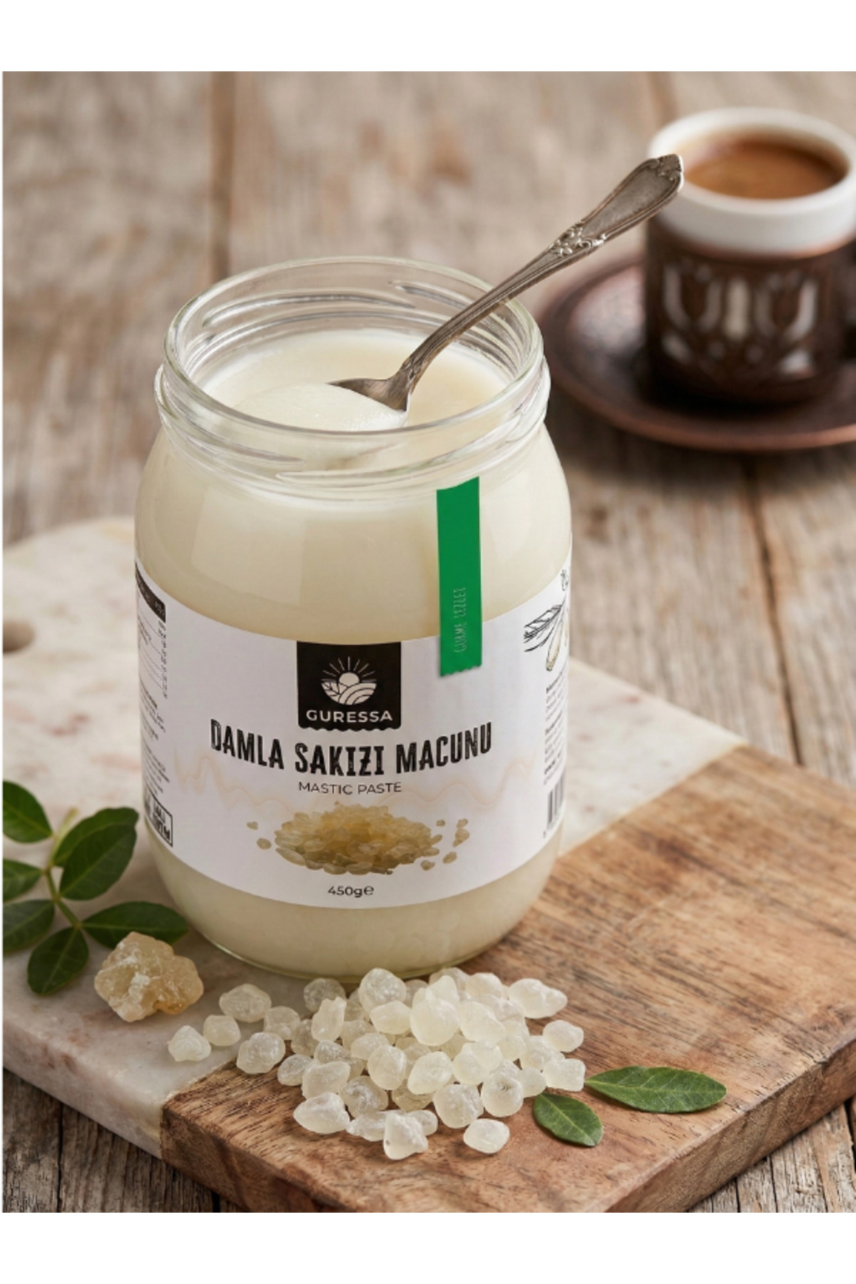GURESSA Damla Sakızı Macunu 450 Gr (Kahvelik & Pastacılık