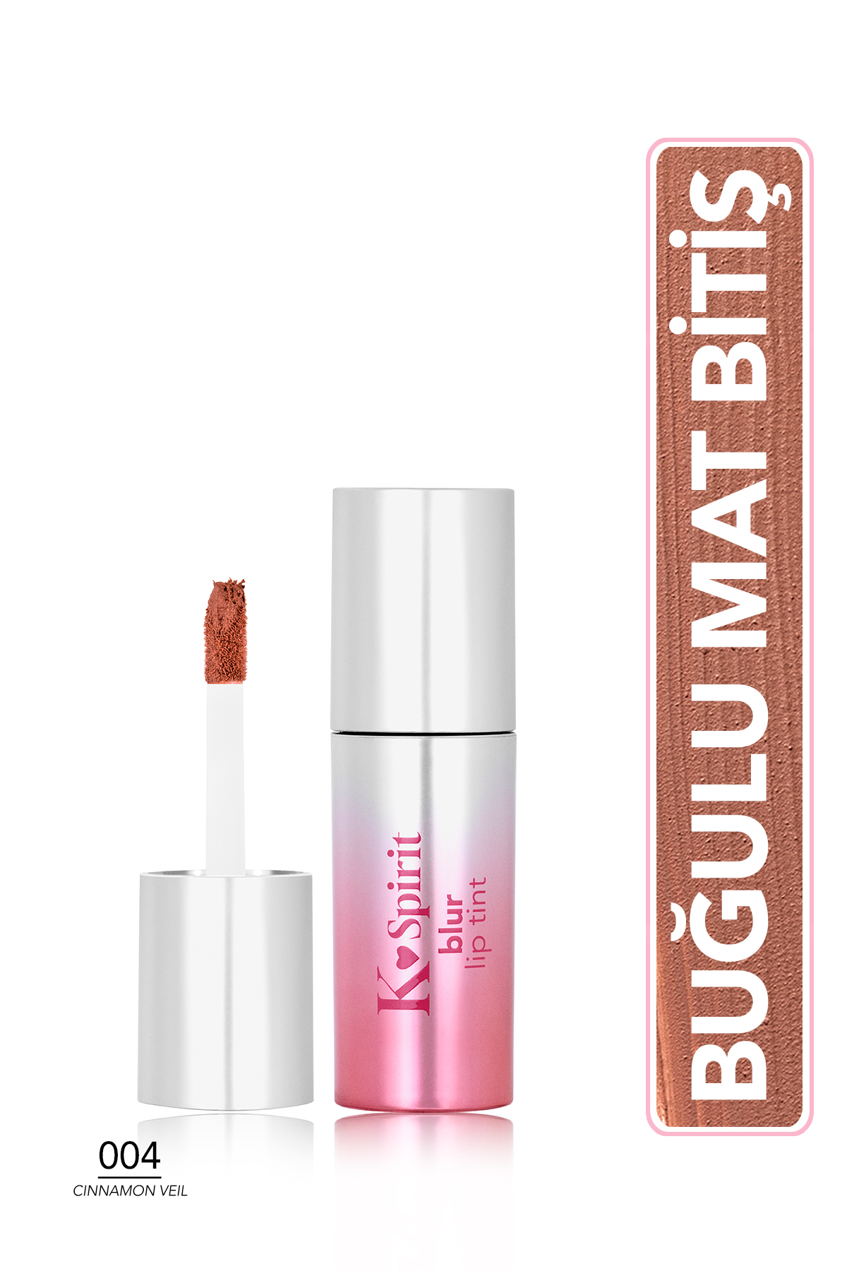Flormar K-Spirit Blur Effect Moisturizing Matte Lip Tint - 004 Cinnamon Veil — قهوه‌ای 9868