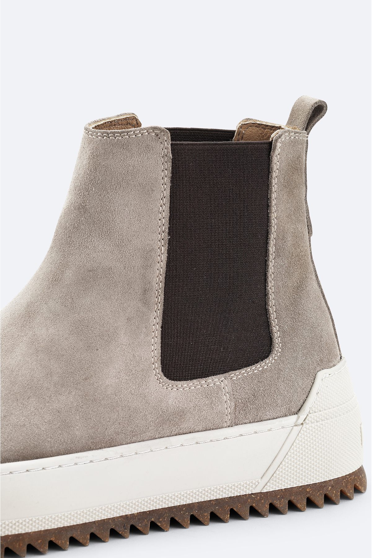 Avva  Erkek Vizon %100 Süet Esnek Taban Hafif Chelsea Bot B008009 - Görsel 3