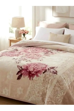 cmn home Çift Kişilik Baskılı Battaniye - 4 KG Kalın Kışlık - 200x240 cm