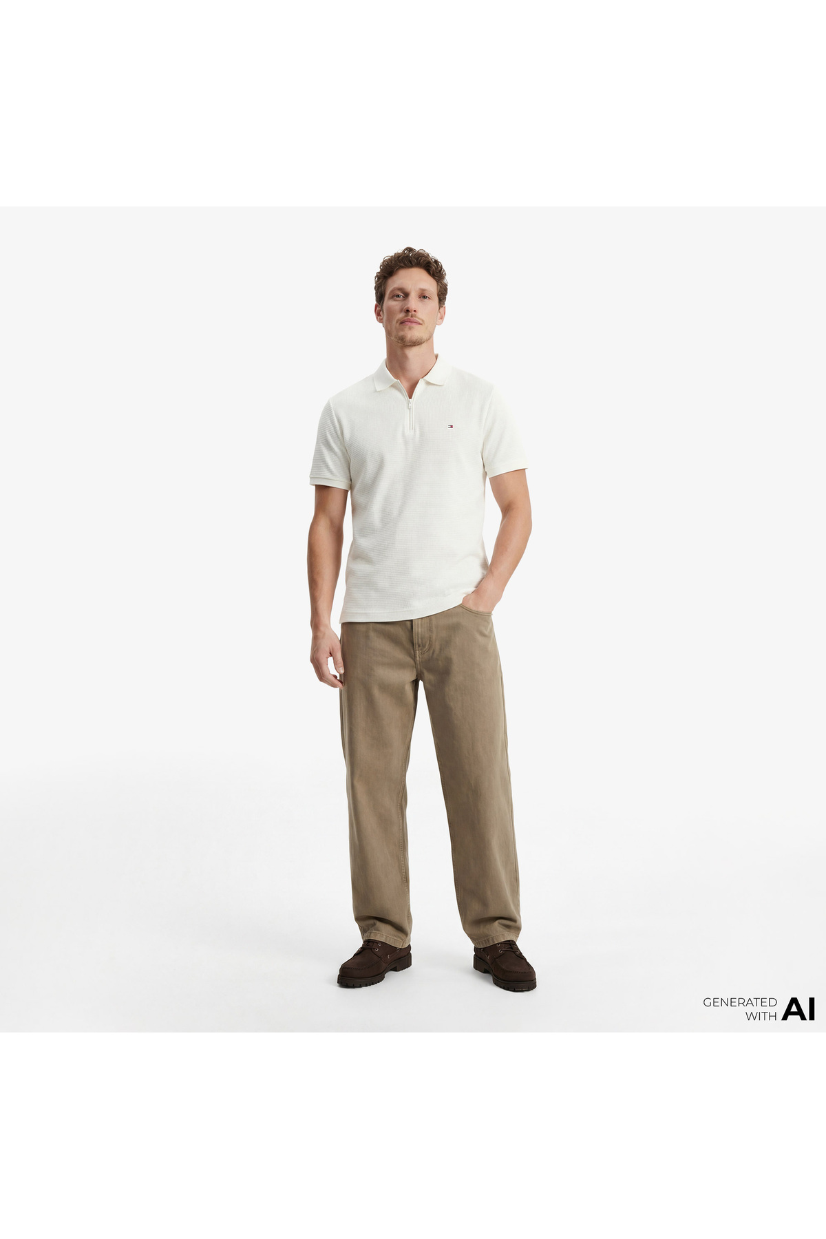 پولوشرت مردانه یقه پلو | تامی هیلفیگر Tommy Hilfiger MW0MW41773 CN - تصویر 3