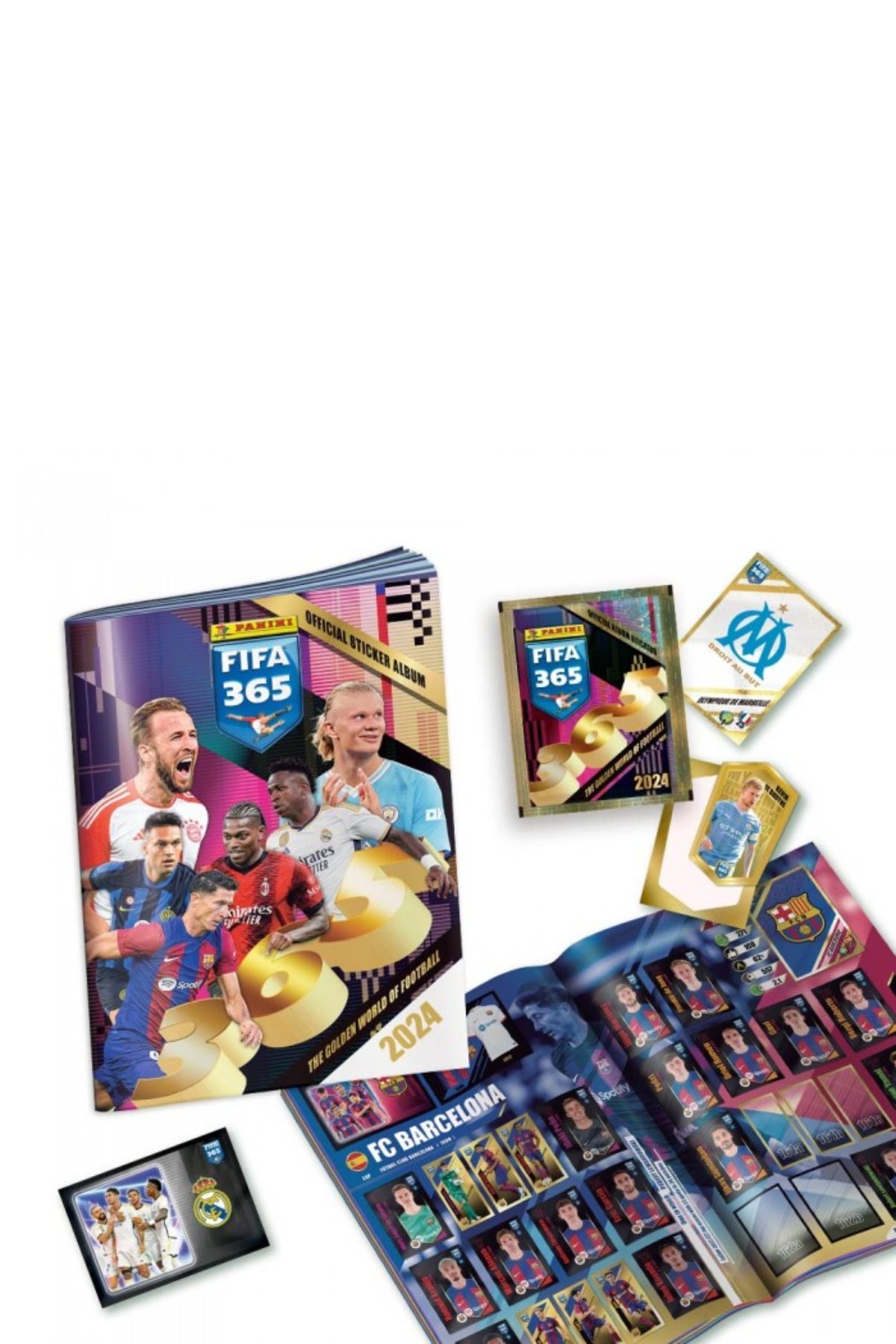 TOYFEST Panini Fifa 365 2024 Futbolcu Stickers Kartları Albümü Dergisi + 52 Paket ( 260 Stickers ) fotoğrafı 2 (önizleme)