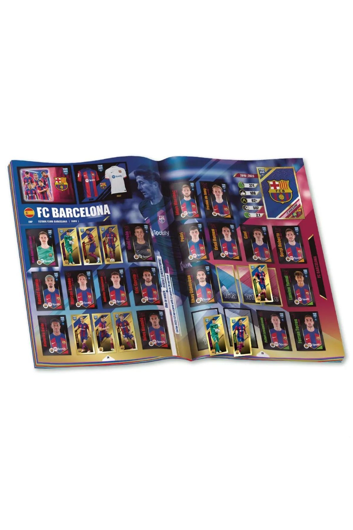 TOYFEST Panini Fifa 365 2024 Futbolcu Stickers Kartları Albümü Dergisi + 52 Paket ( 260 Stickers ) fotoğrafı 4 (önizleme)