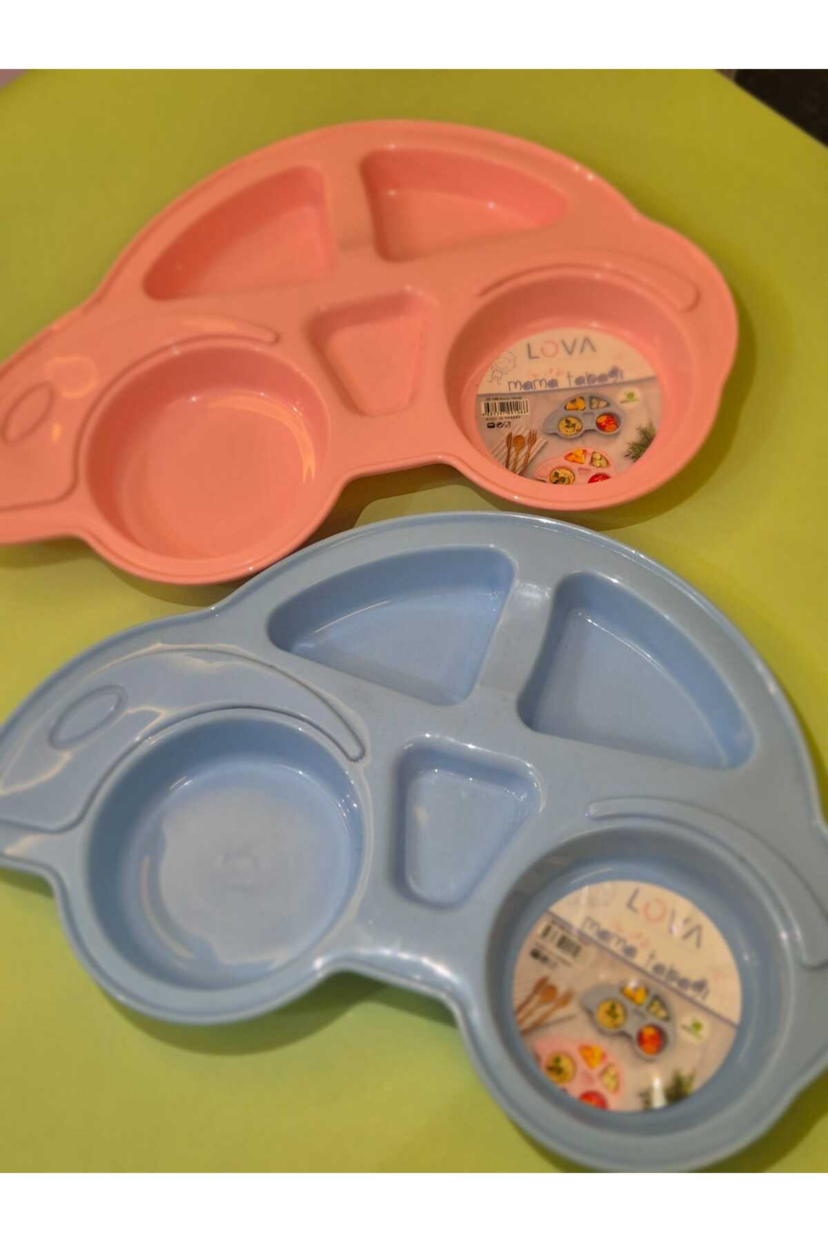 Lova PLASTİK MAVİ MAMA TABAĞI ARABA MODEL 30X17 CM fotoğrafı 5 (önizleme)